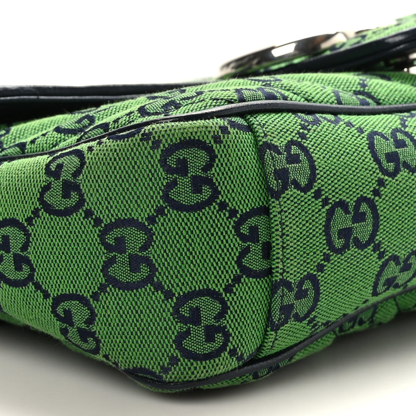 Monogram Multicolor Matelasse Diagonal Small GG Marmont Shoulder Bag Green Blue