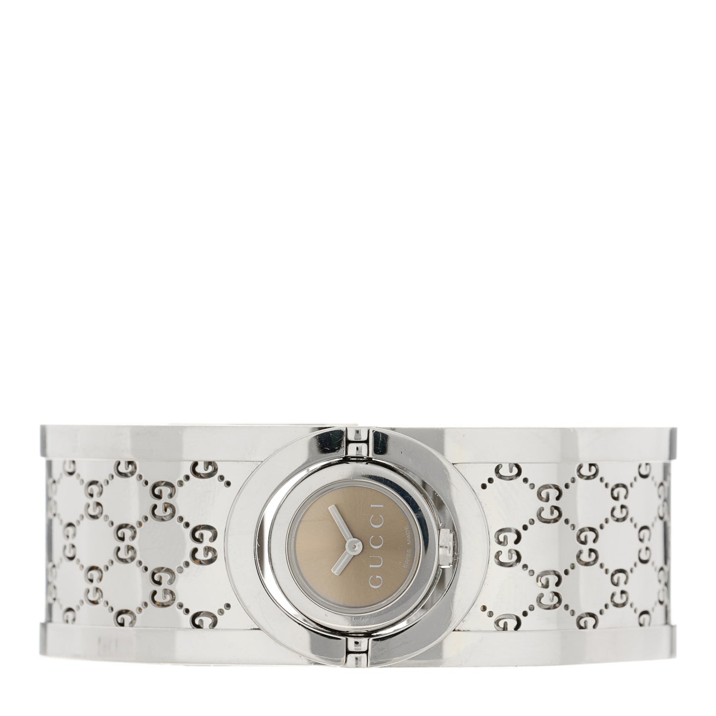 Stainless Steel 23mm Twirl Quartz Watch Brown