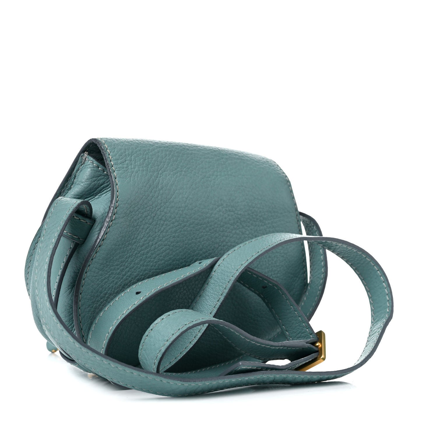 Calfskin Mini Marcie Round Crossbody Bag Fresh Mint