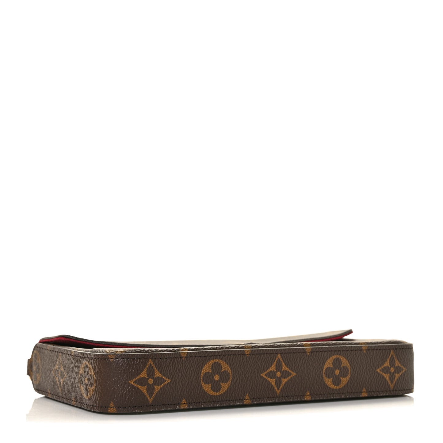 Monogram Pochette Felicie Chain Wallet Fuchsia