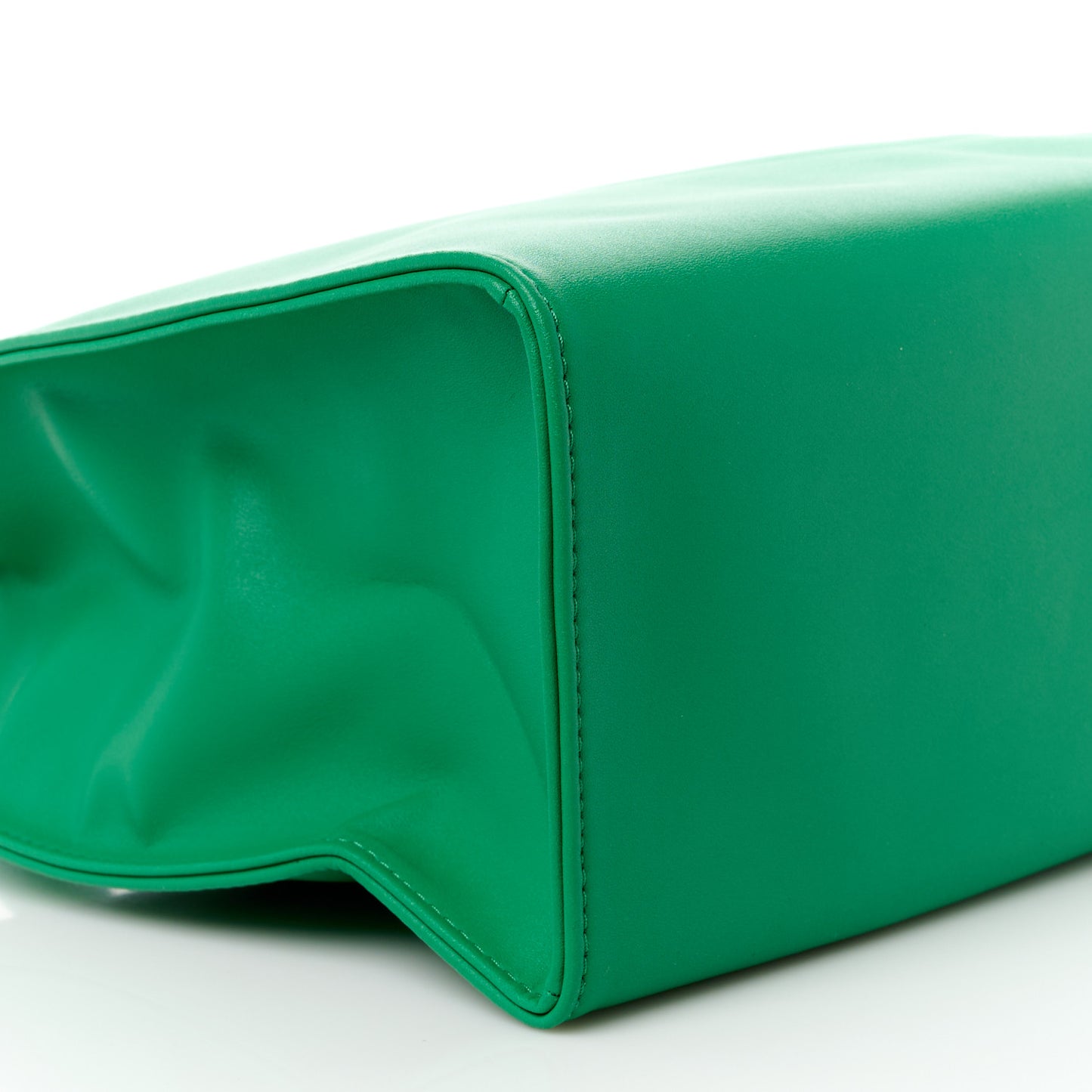 Vegan Leather Medium Shopping Bag Greenscreen