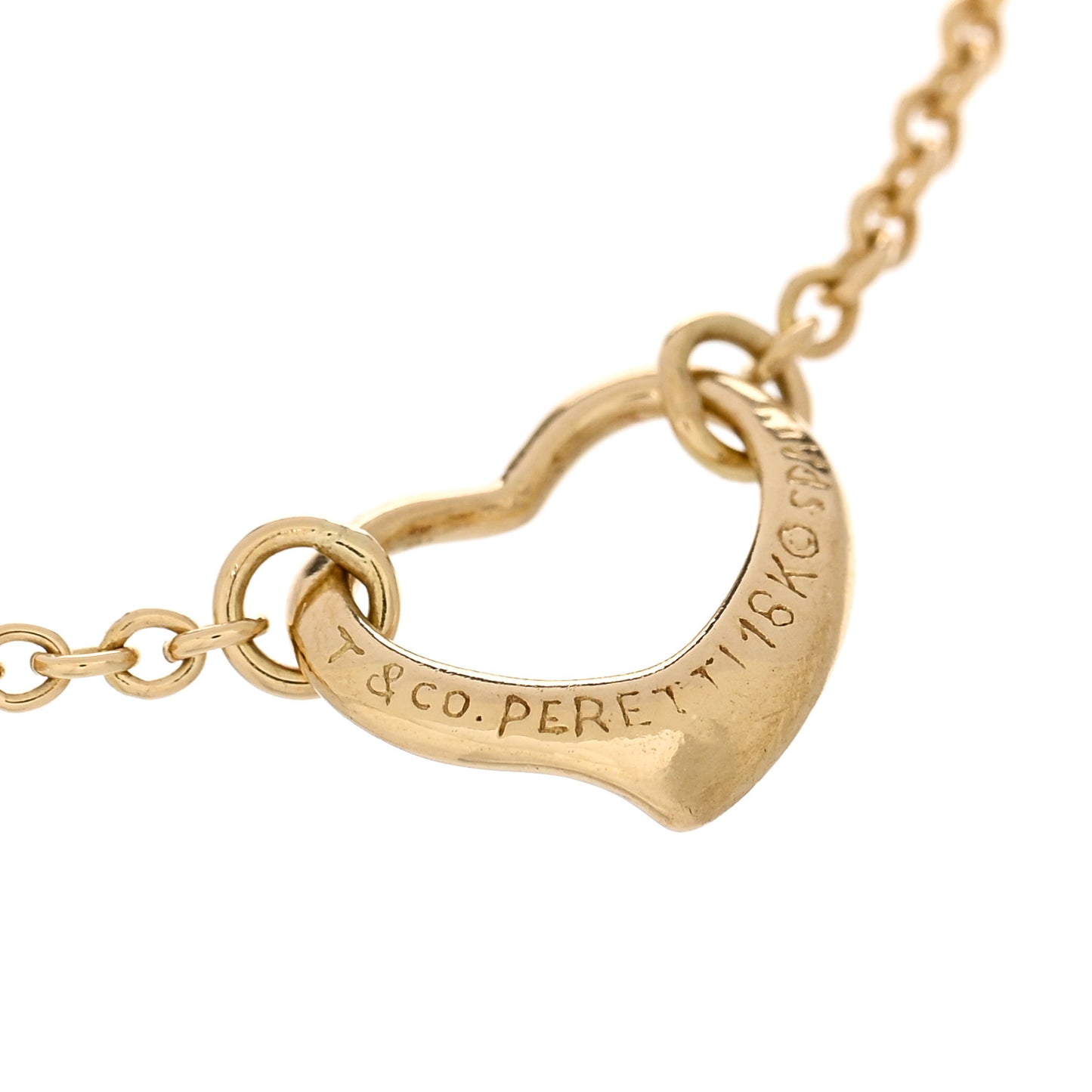 18K Yellow Gold Elsa Peretti 5 Open Heart Bracelet