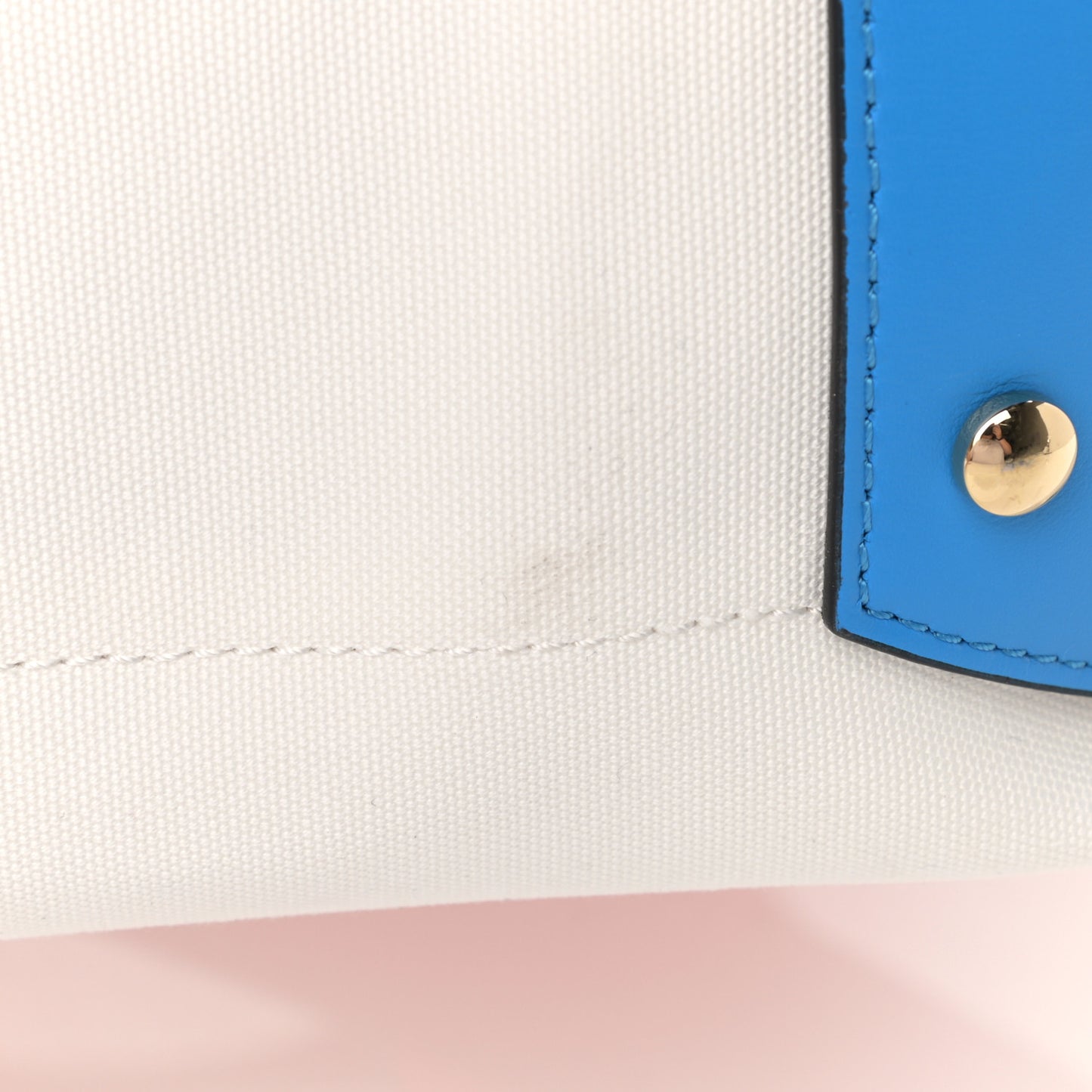Canvas Frangibus Tote White Multicolor