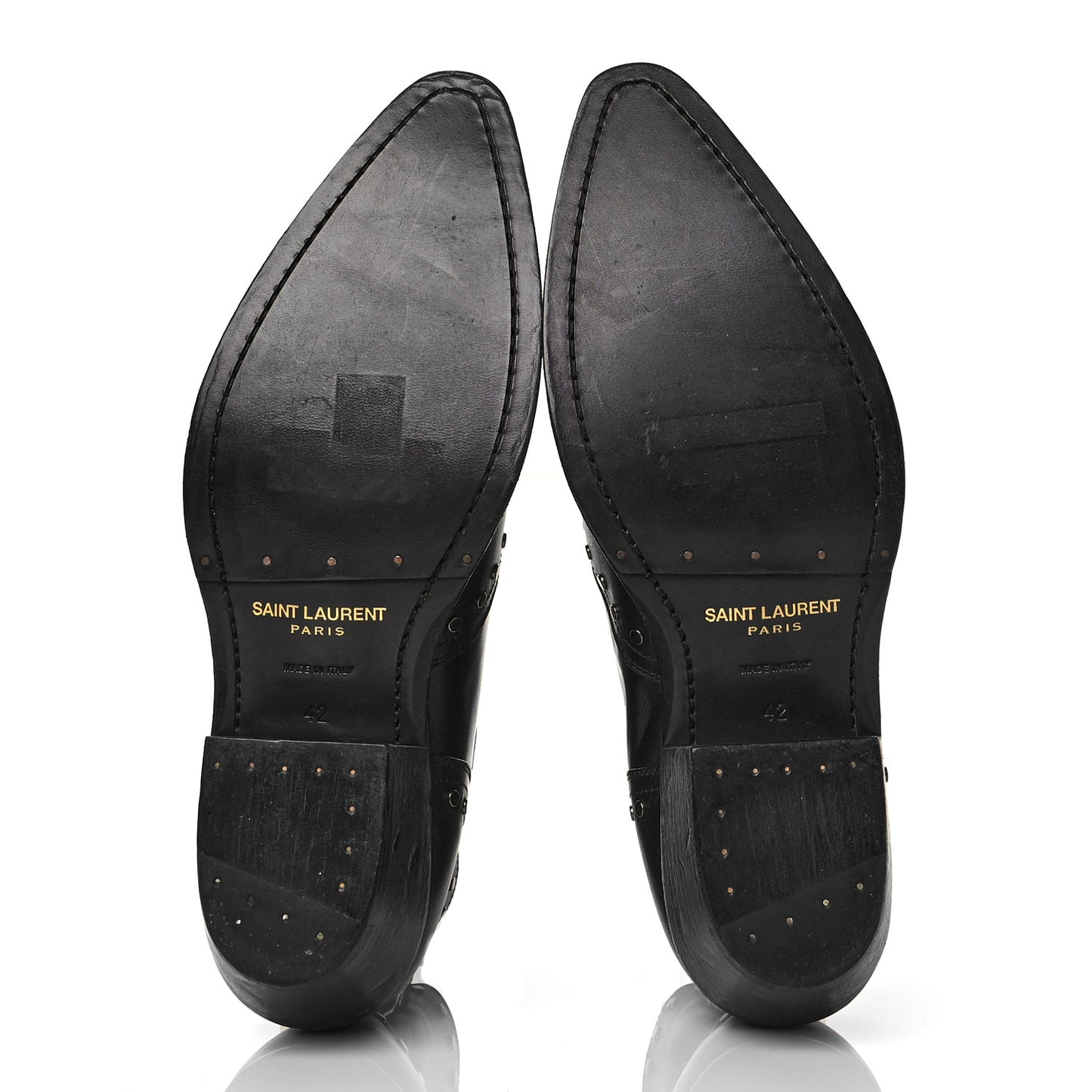 Leather Dakota 50 Stud Bootie 42 Black