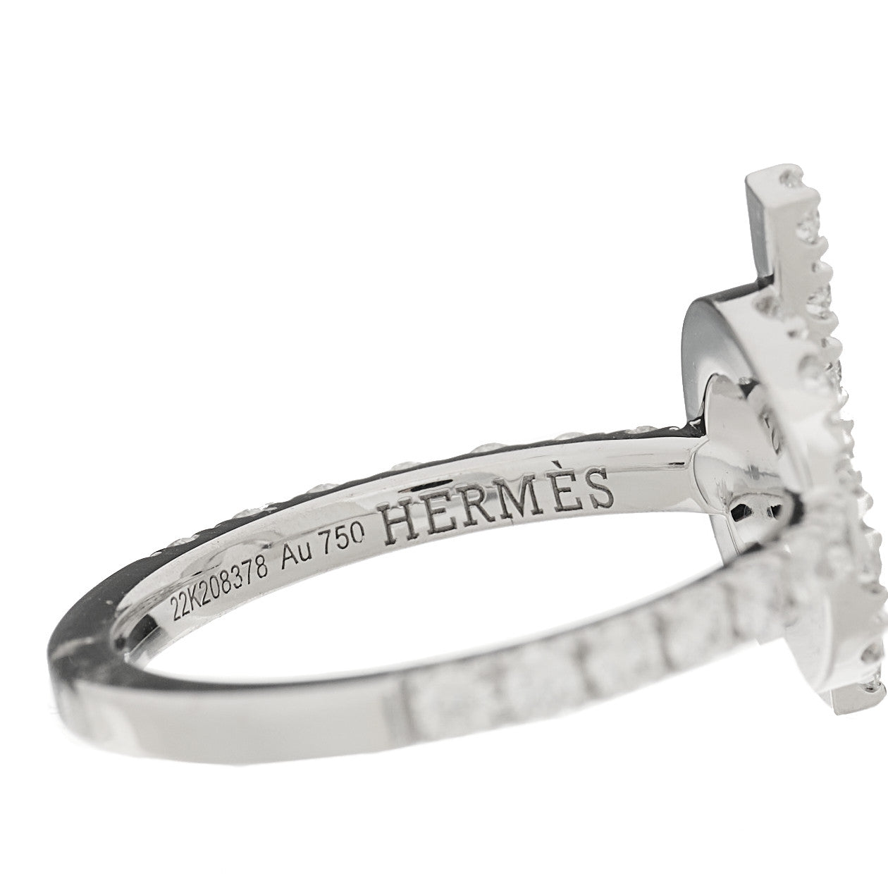 18K White Gold Diamond Finesse Ring 52 6