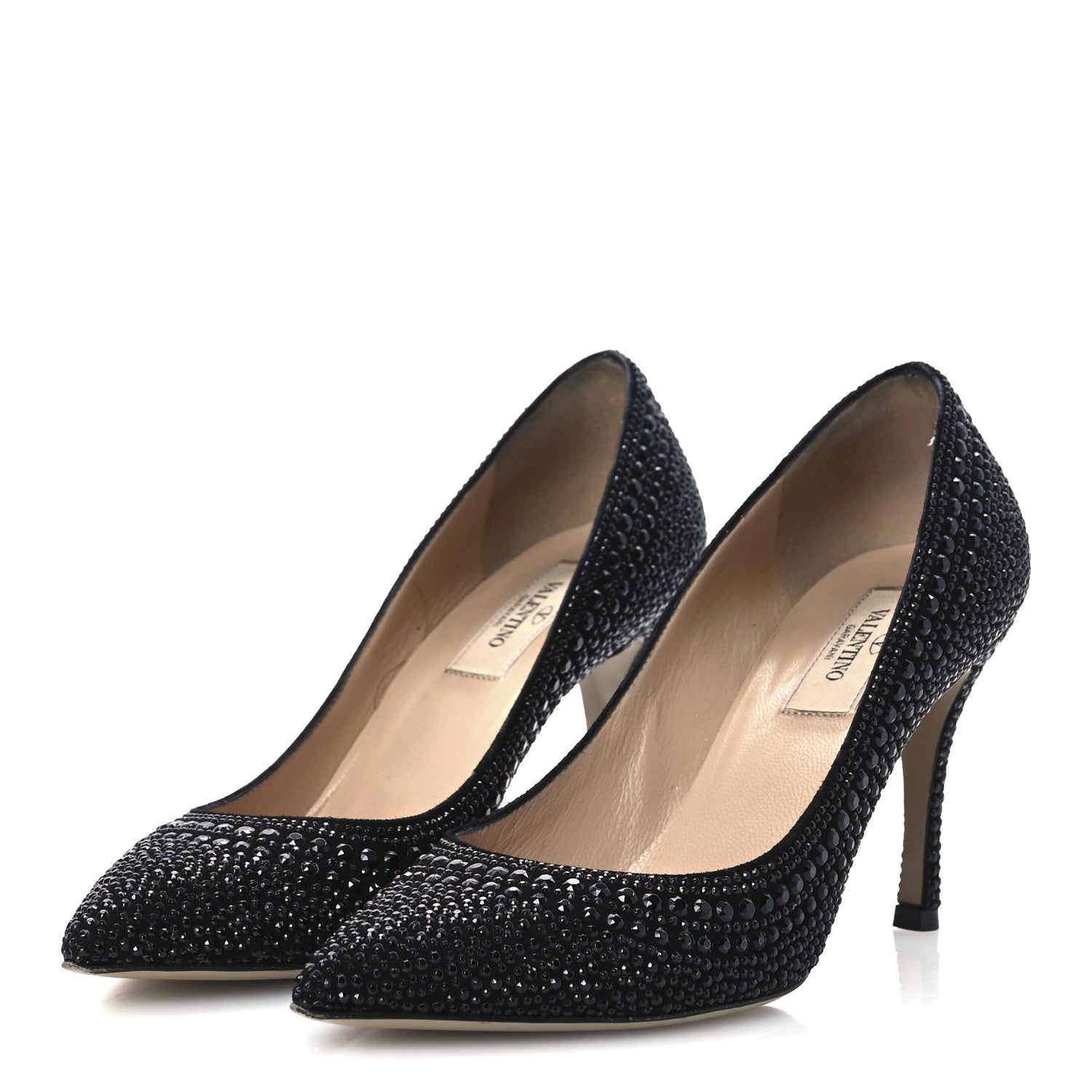 Valentino Garavani Suede Crystal Embellished  36 Black 4 of 11