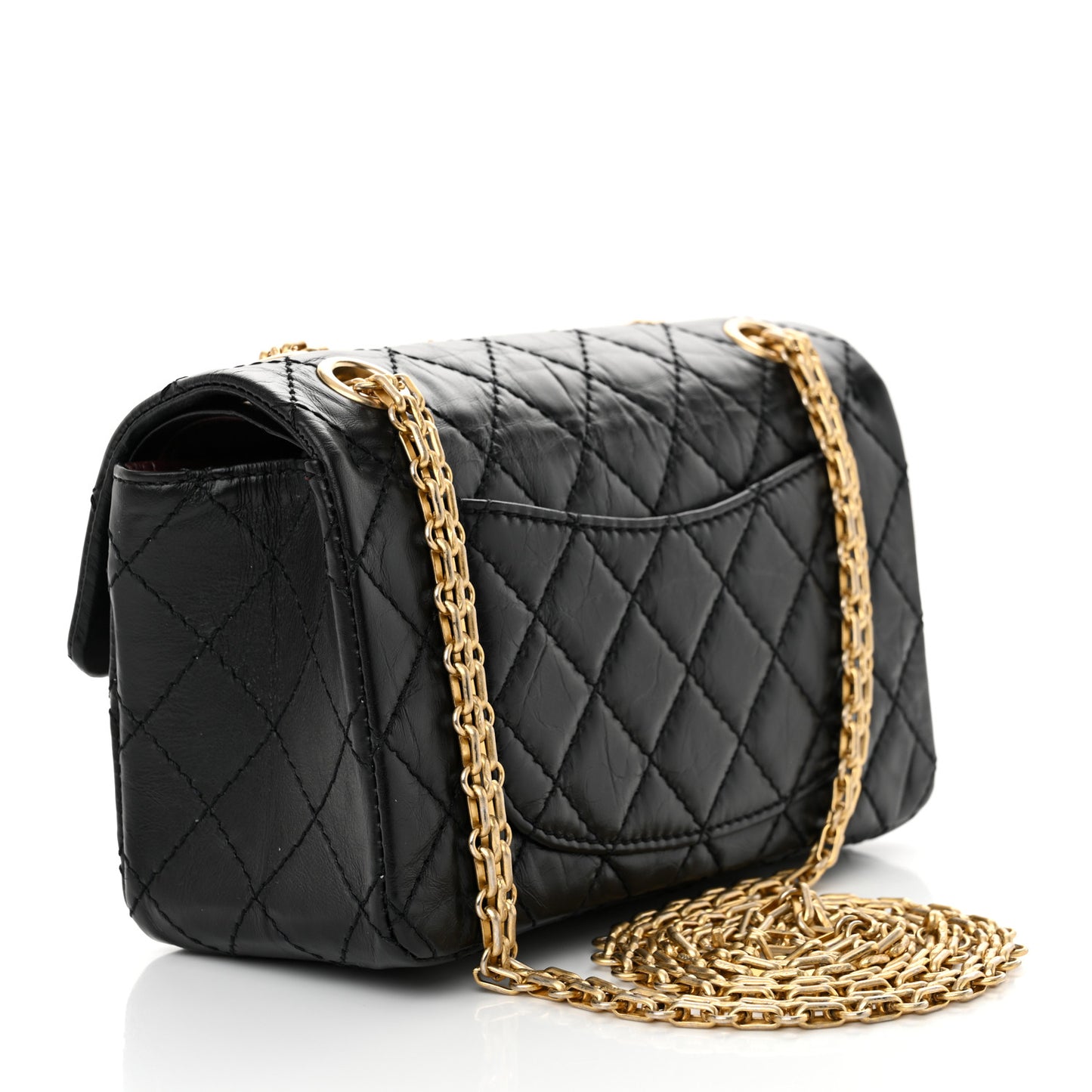 Aged Calfskin Lucky Charms 2.55 Reissue 224 Flap Black