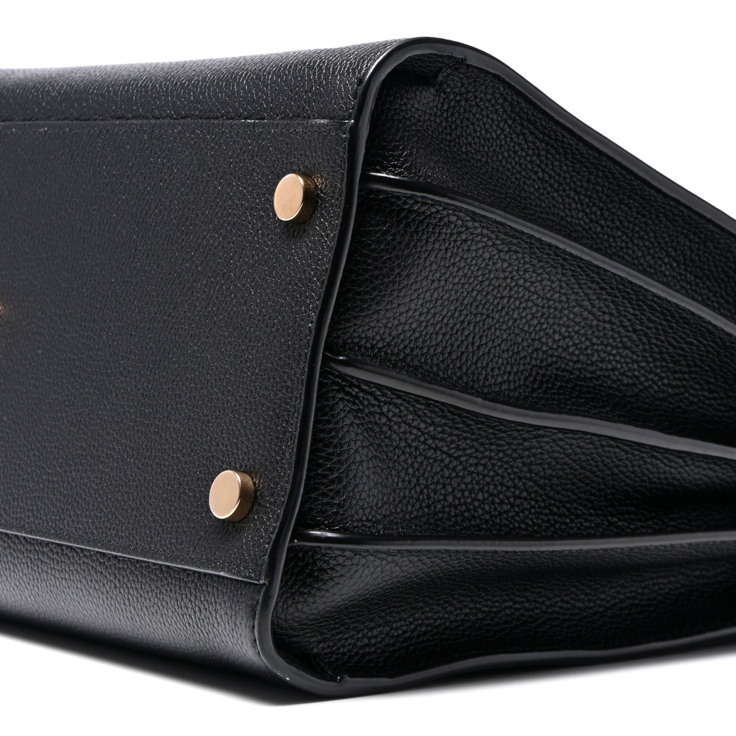 Grained Calfskin Small Supple Sac De Jour Black