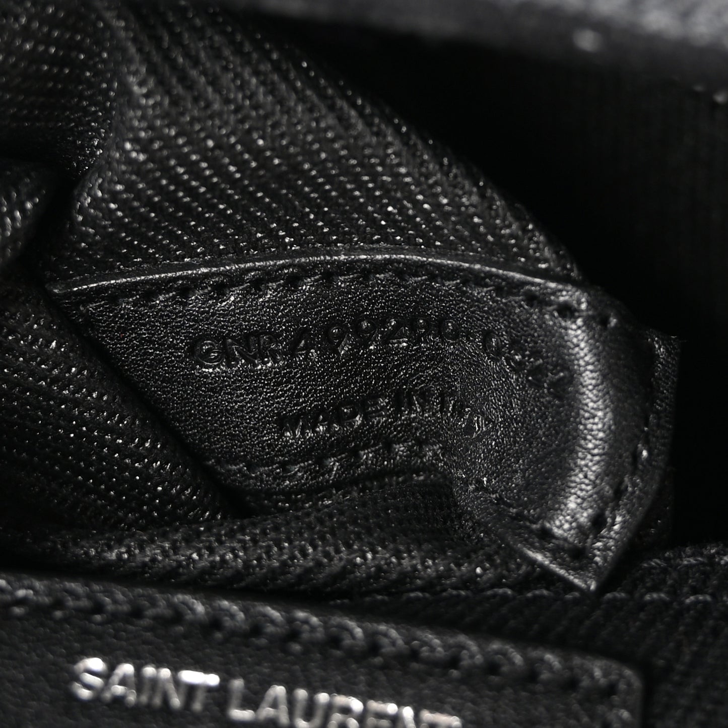 Linen Calfskin Rive Gauche Tote Black