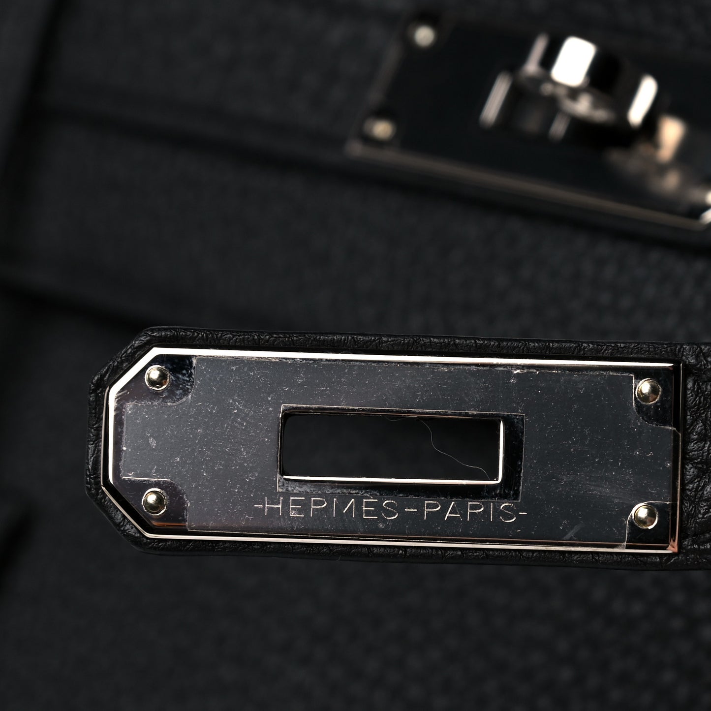 Togo Verso Kelly Retourne 35 Black Bleu Agate
