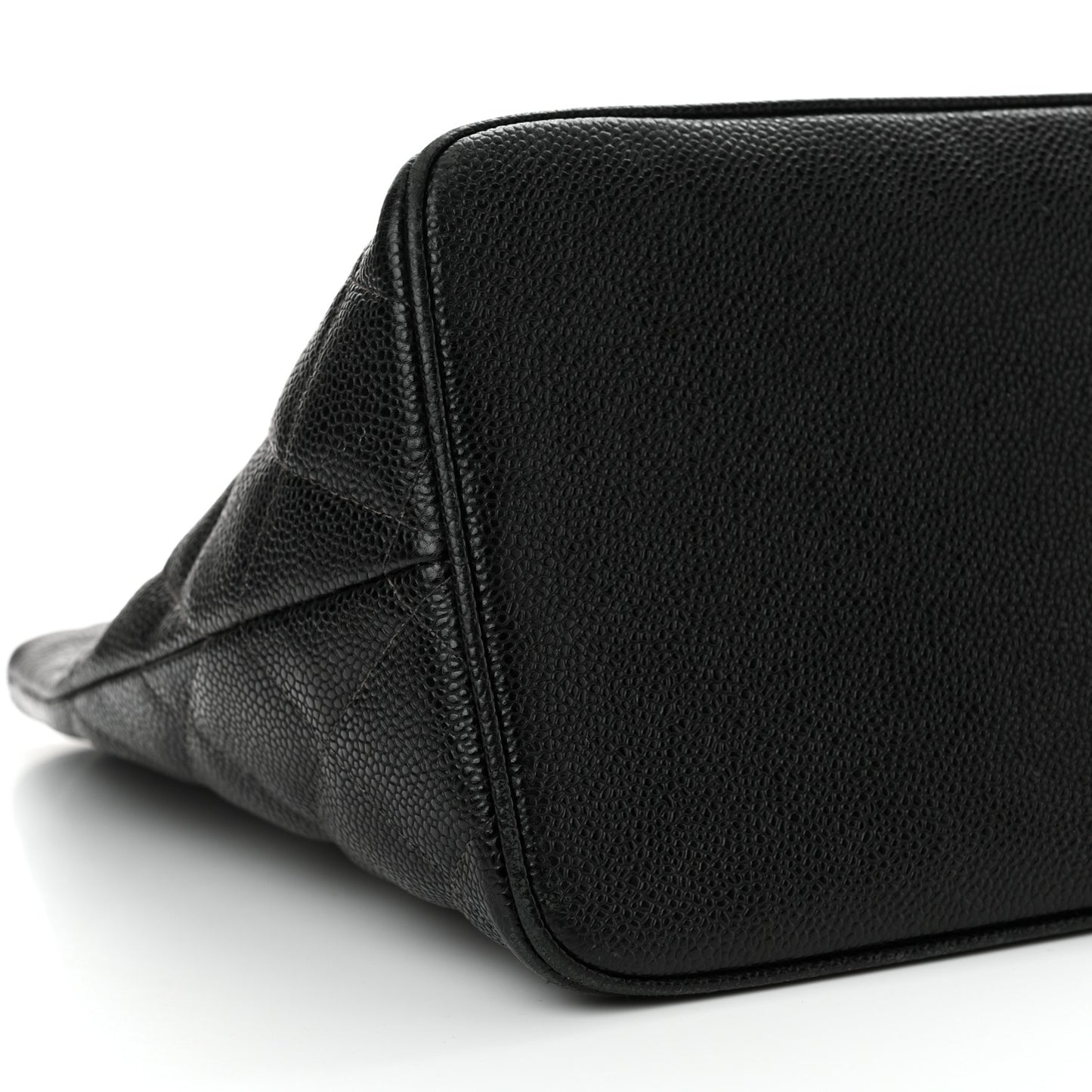 Caviar Quilted Medallion Tote Black