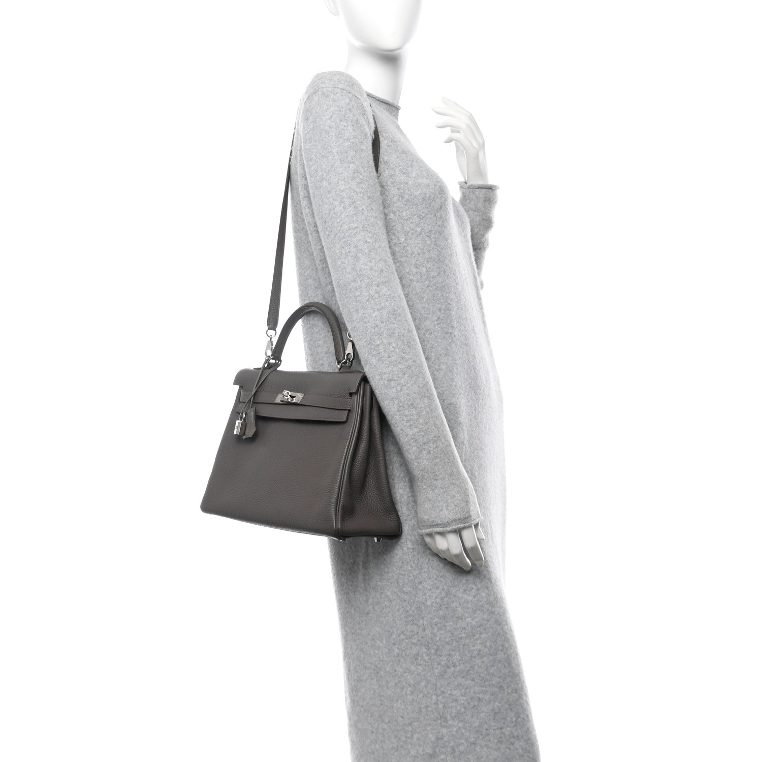 Hermes Togo Kelly Retourne 32 Etain 2 of 10