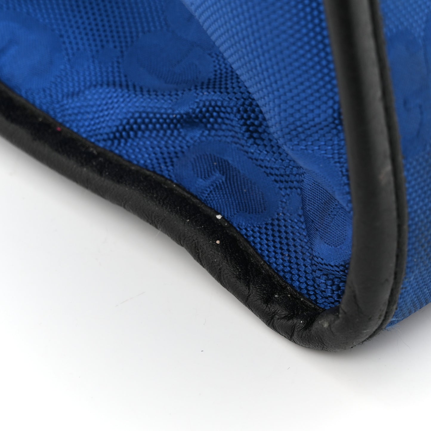 Econyl Nylon Monogram Large Off The Grid Tote Bag Guilted Blue Black