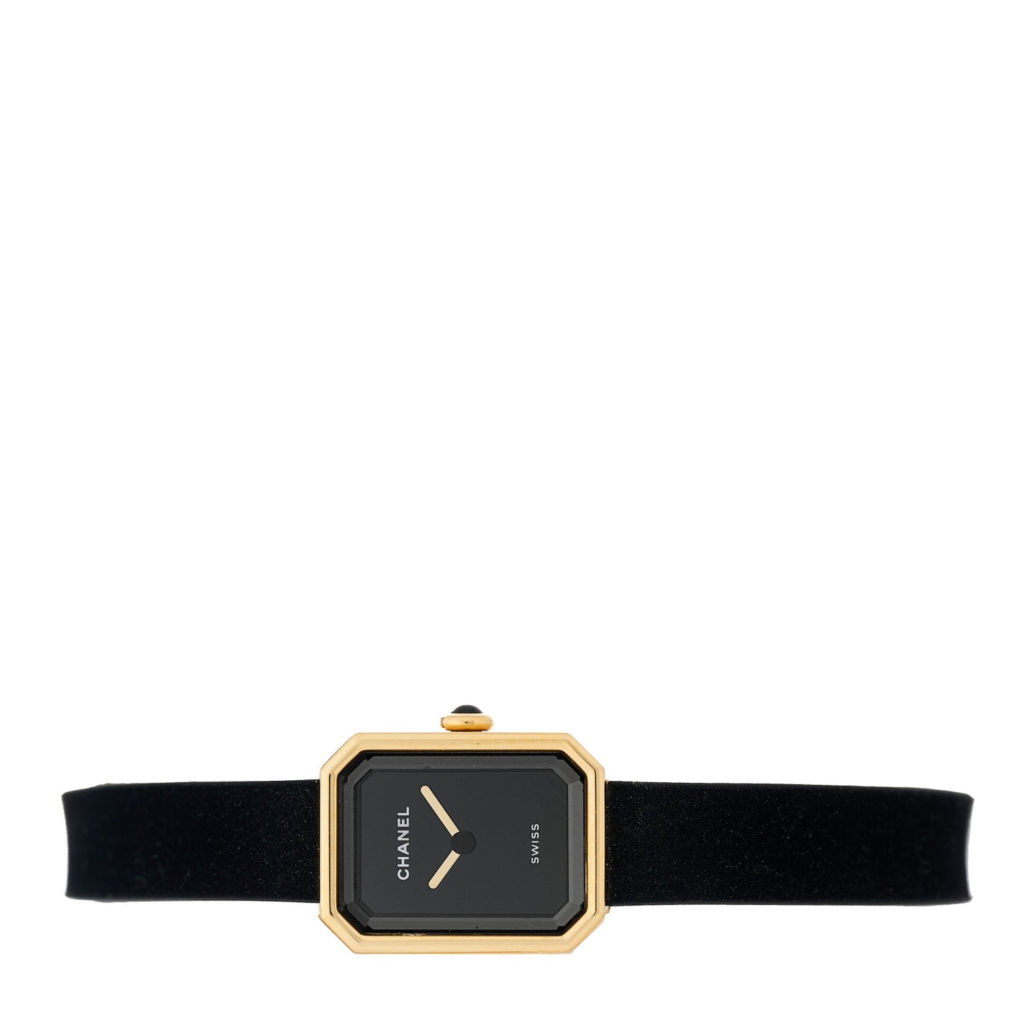 18K Yellow Gold Titanium Rubber 20mm Premiere Ribbon Quartz Watch
