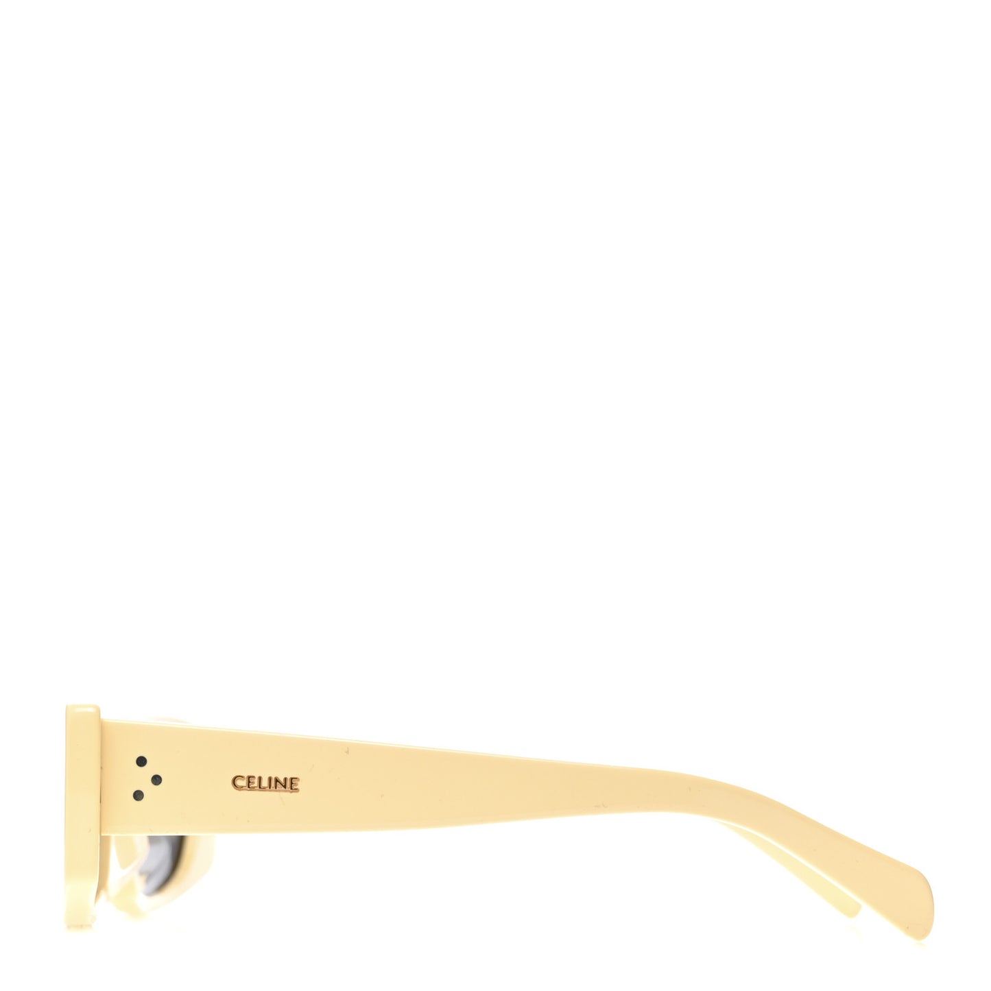 Acetate Rectangular 58mm Sunglasses CL40245U Butter