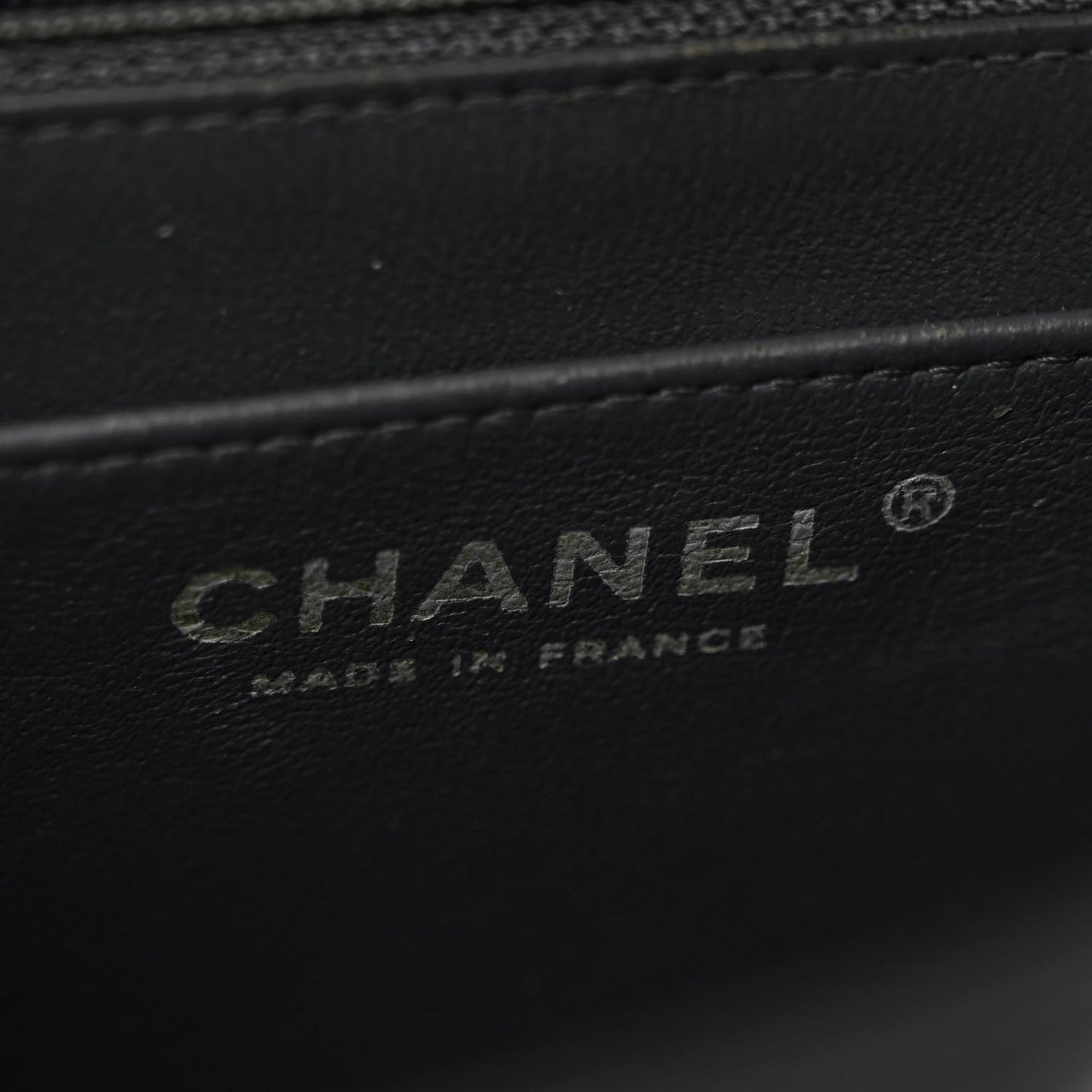 Lambskin Quilted Mini Square Flap Dark Grey