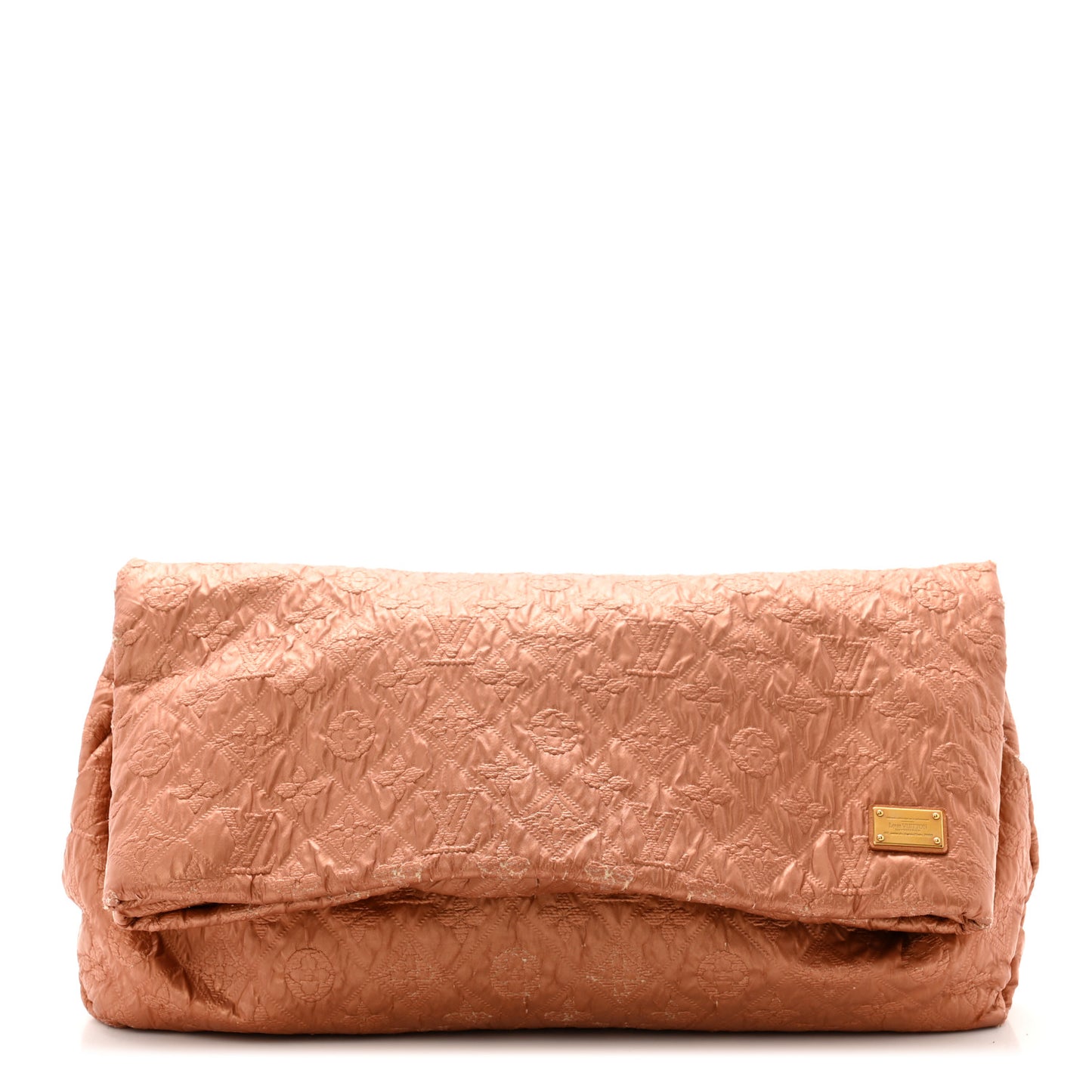 Jacquard Quilted Monogram Limelight Clutch GM Rose Gold