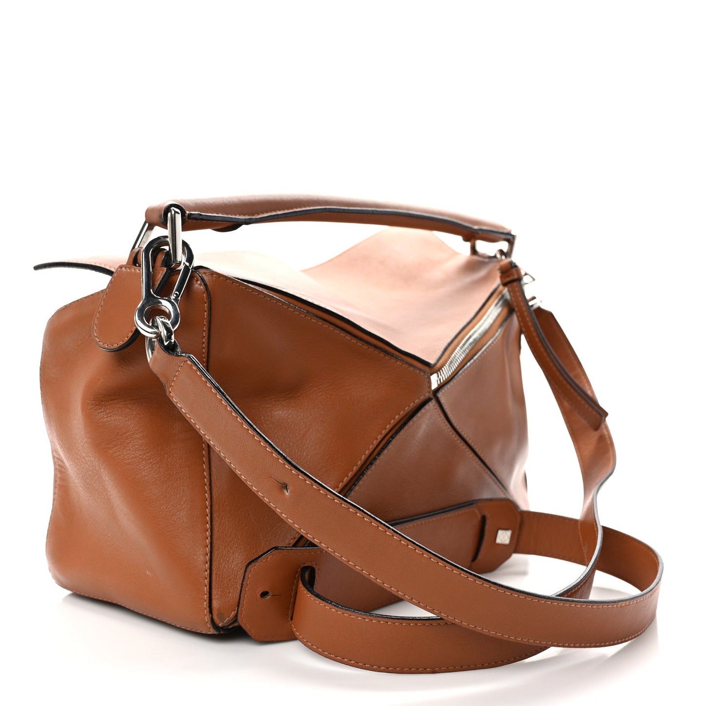 Calfskin Medium Puzzle Bag Tan