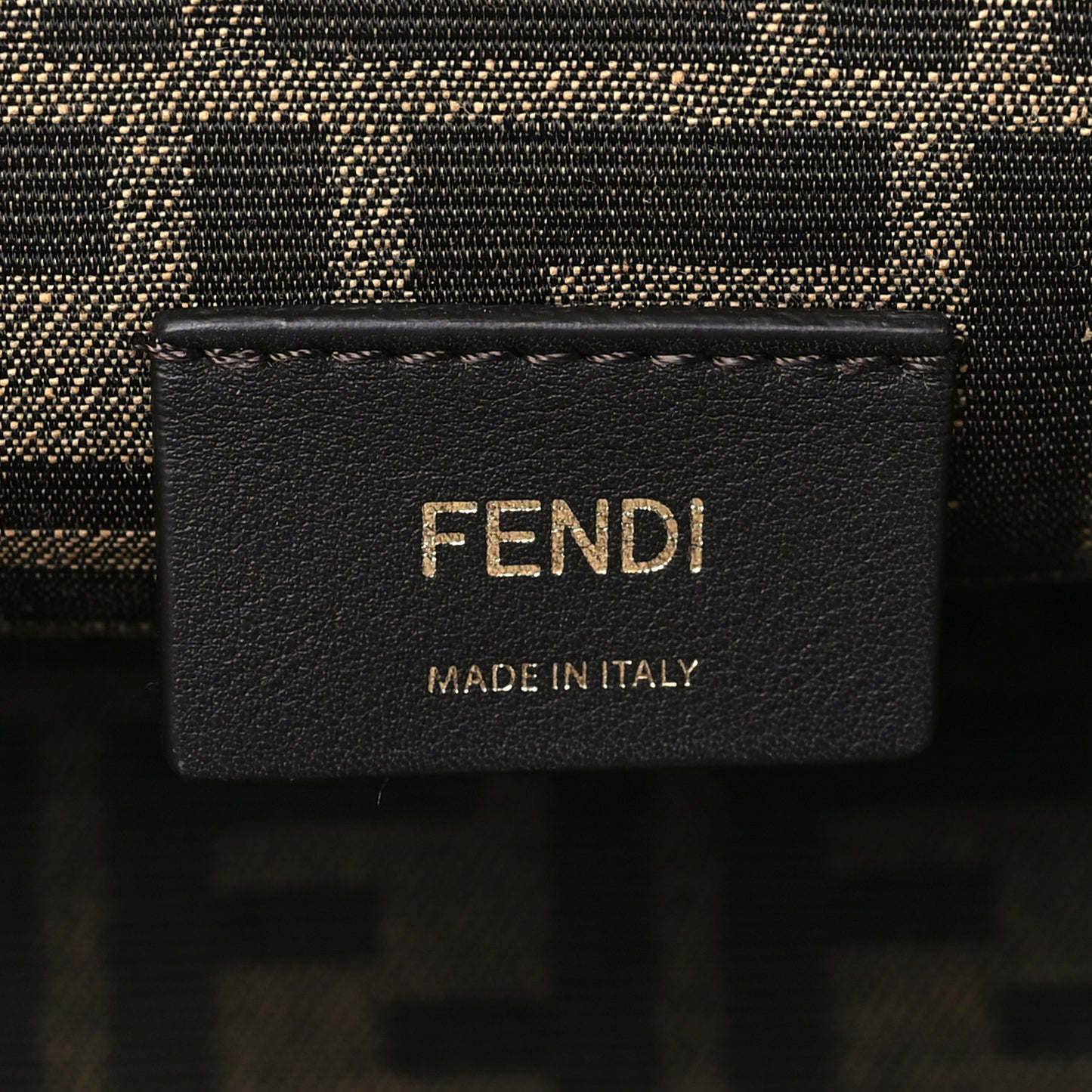 Shiny Nappa Small Fendi First Black