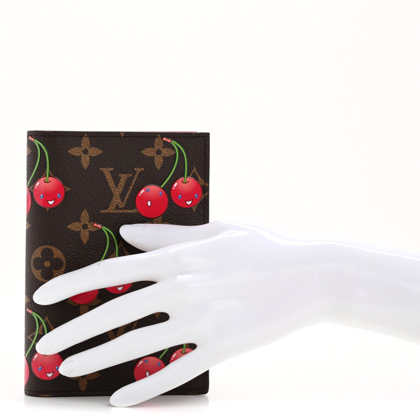 LV X TM Monogram Cerises Passport Cover