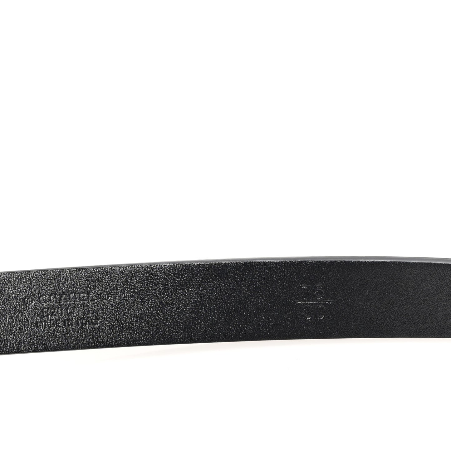 Calfskin Crystall CC Belt 75 30 Black