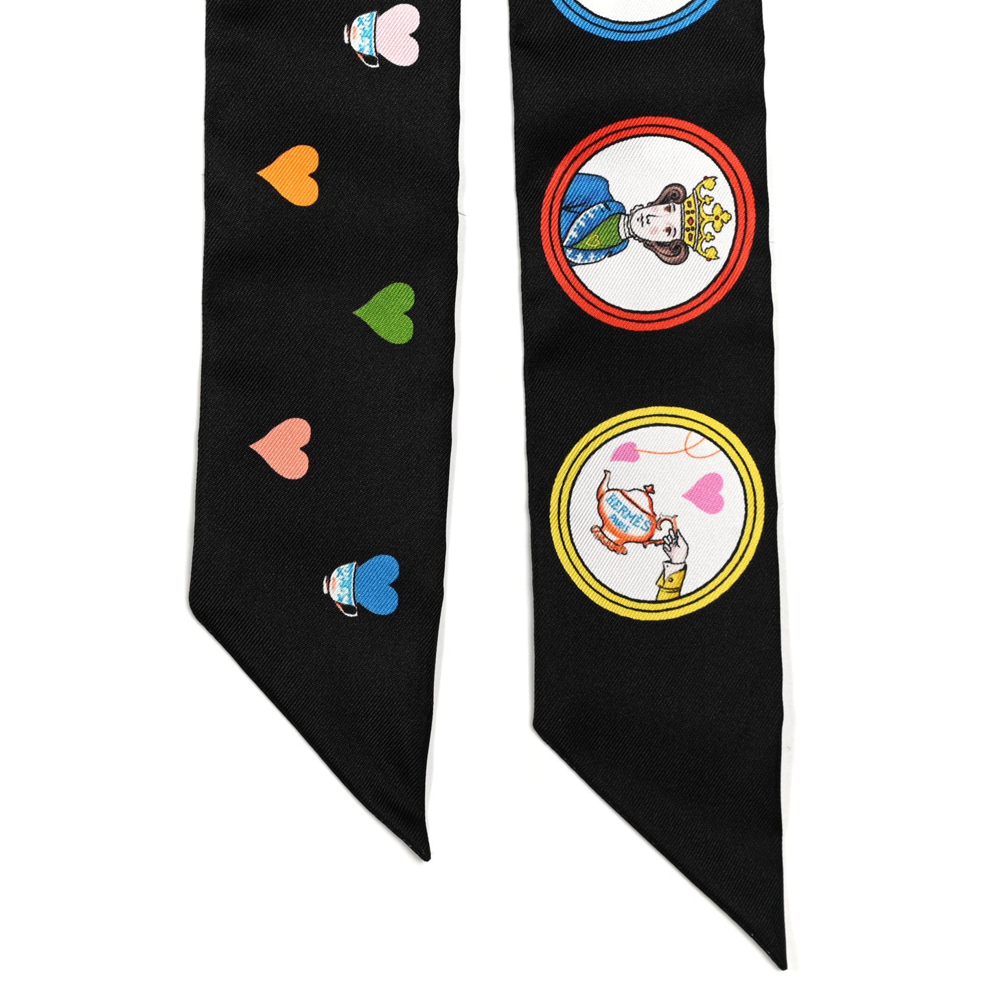 Silk Tea Time Twilly Black Rouge Multicolor