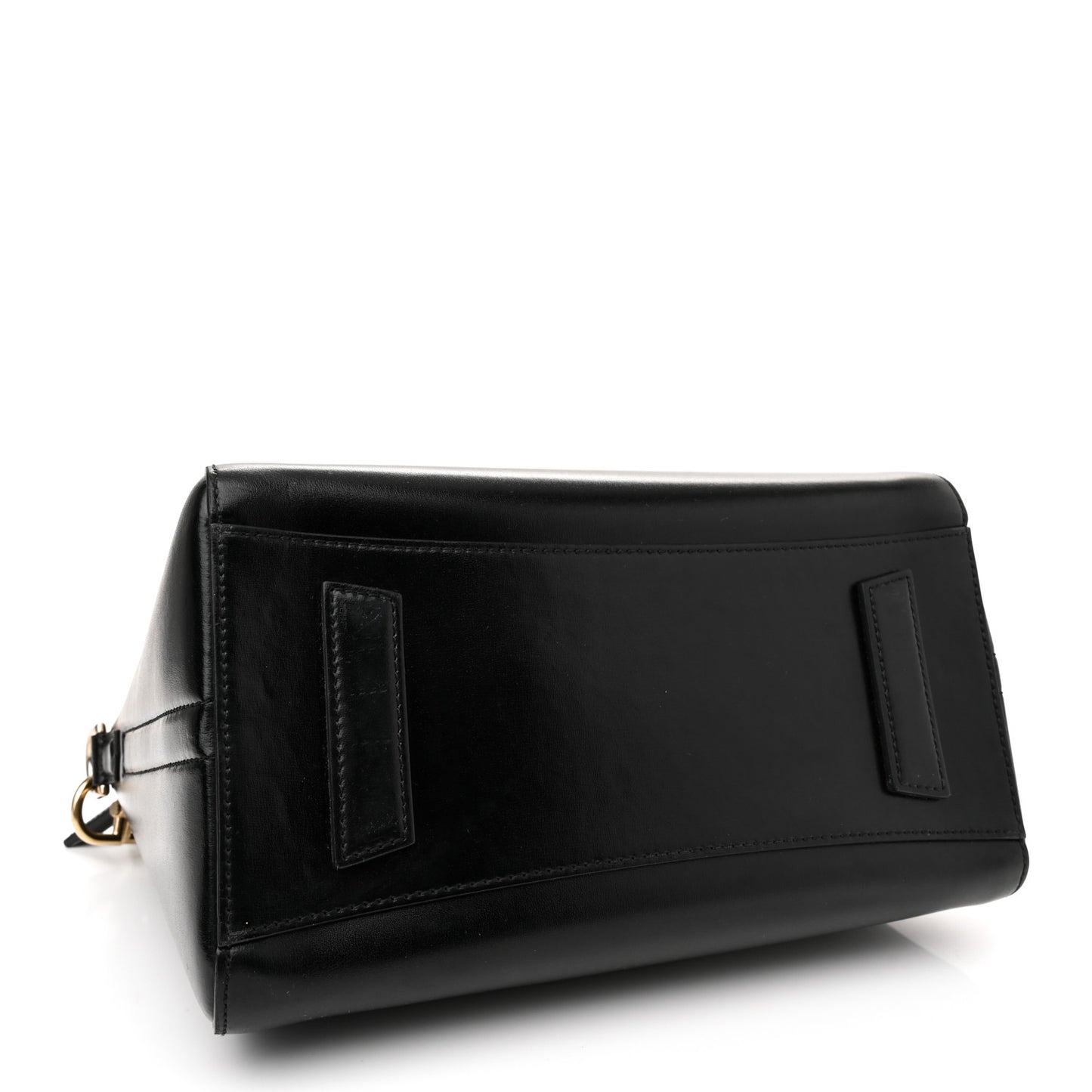 Shiny Lord Calfskin Small Antigona Black
