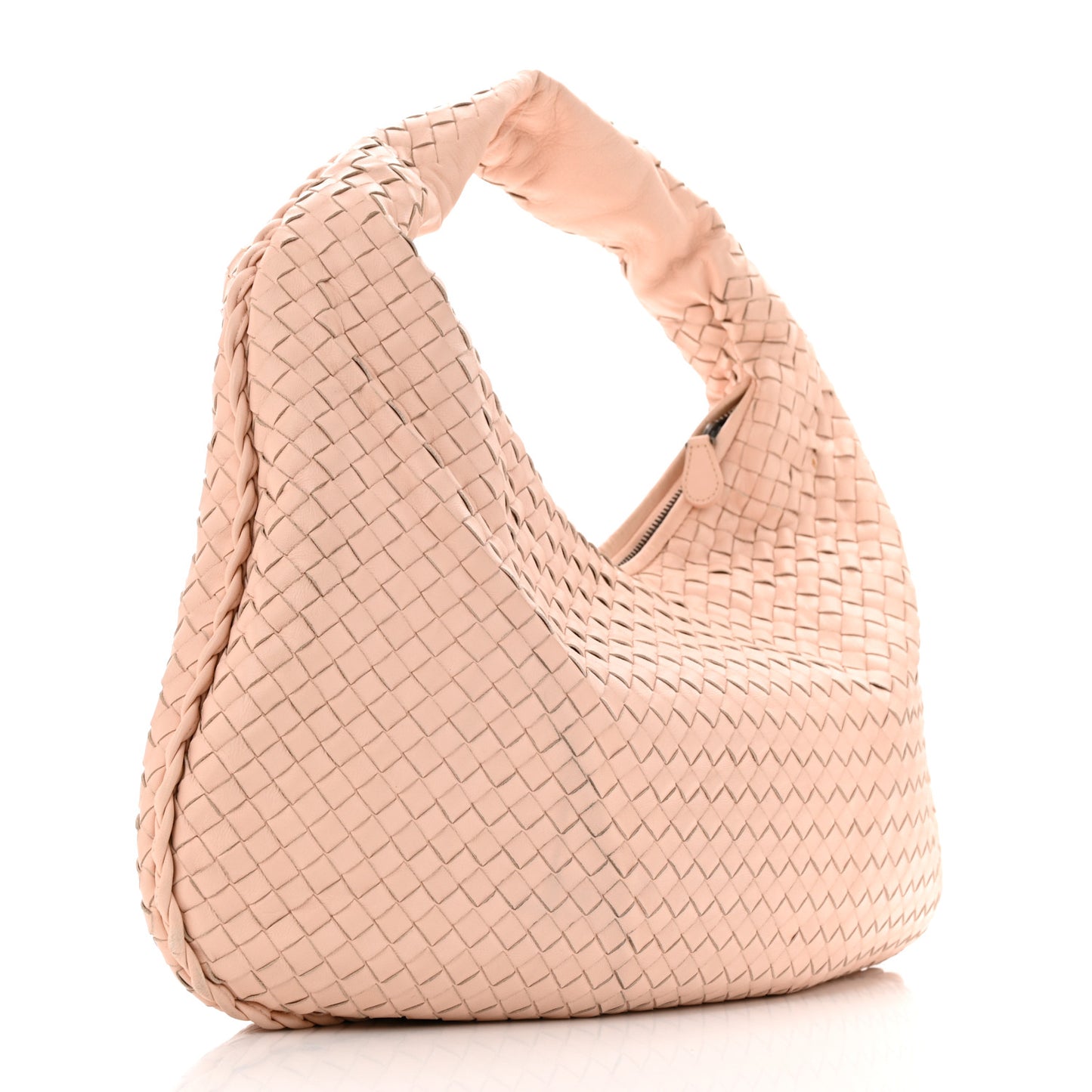 Nappa Intrecciato Veneta Hobo Flamingo