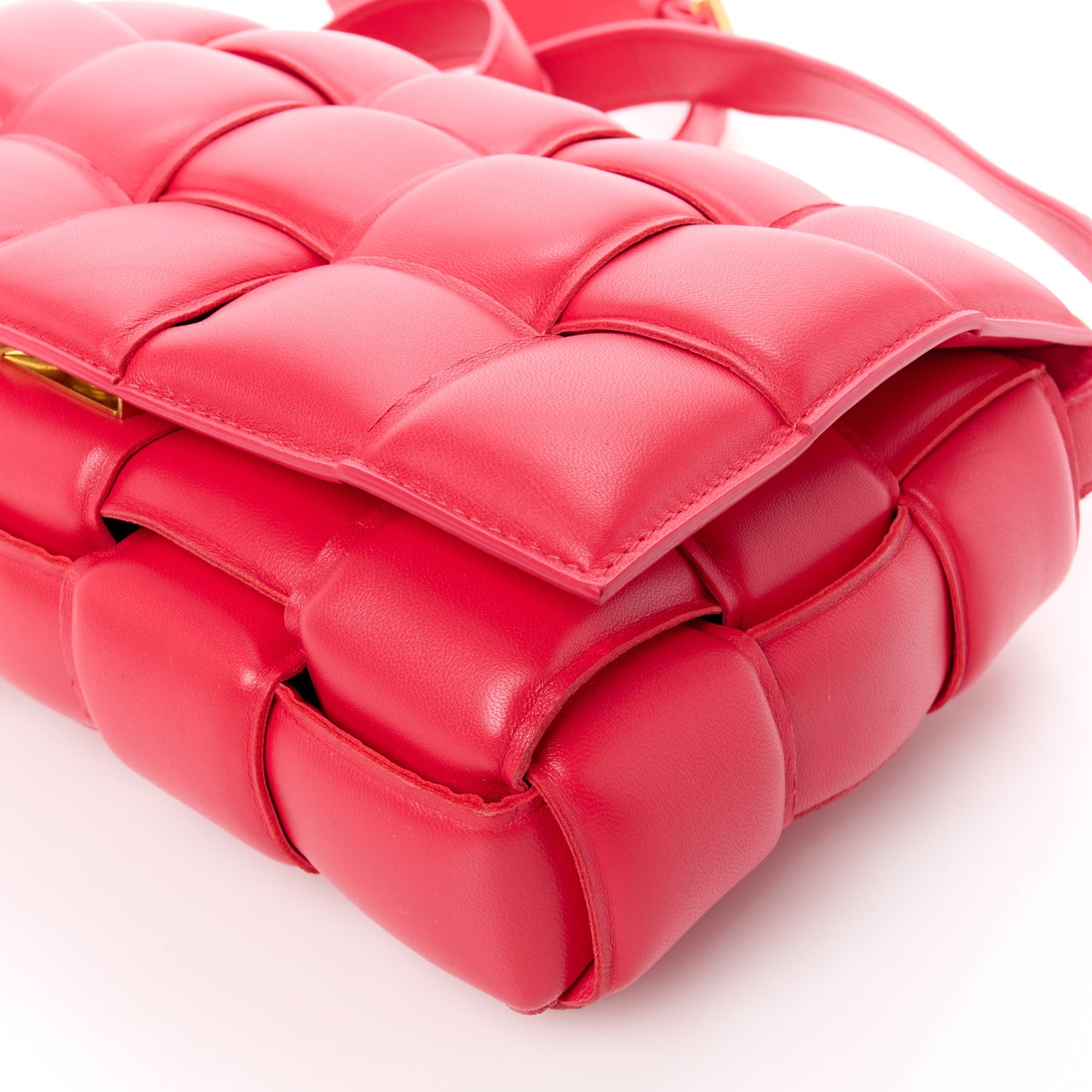 Nappa Maxi Intreccio Padded Cassette Crossbody Bag Firework
