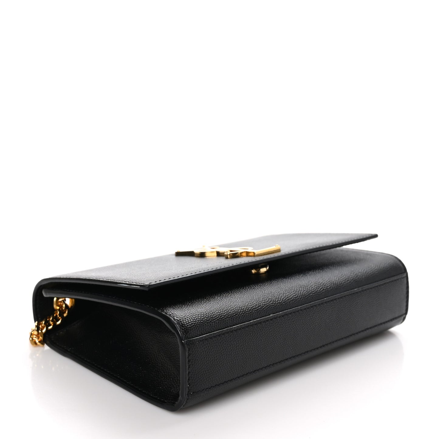 Grain De Poudre Medium Classic Monogram Kate Satchel Black