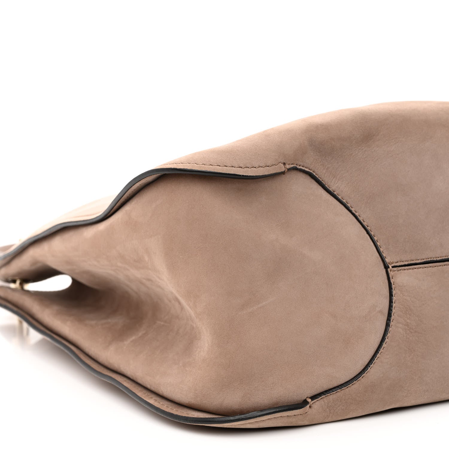 Salvatore Ferragamo Suede Minerva Hobo Taupe 10 of 11