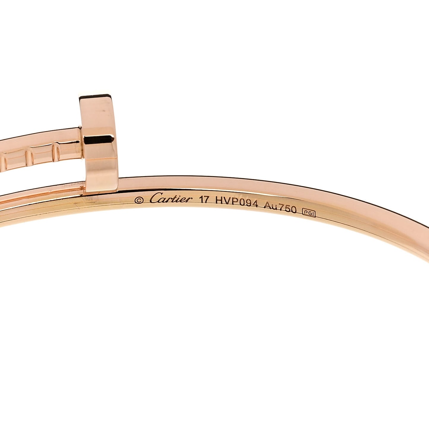 18K Pink Gold Small Juste Un Clou Bracelet 17