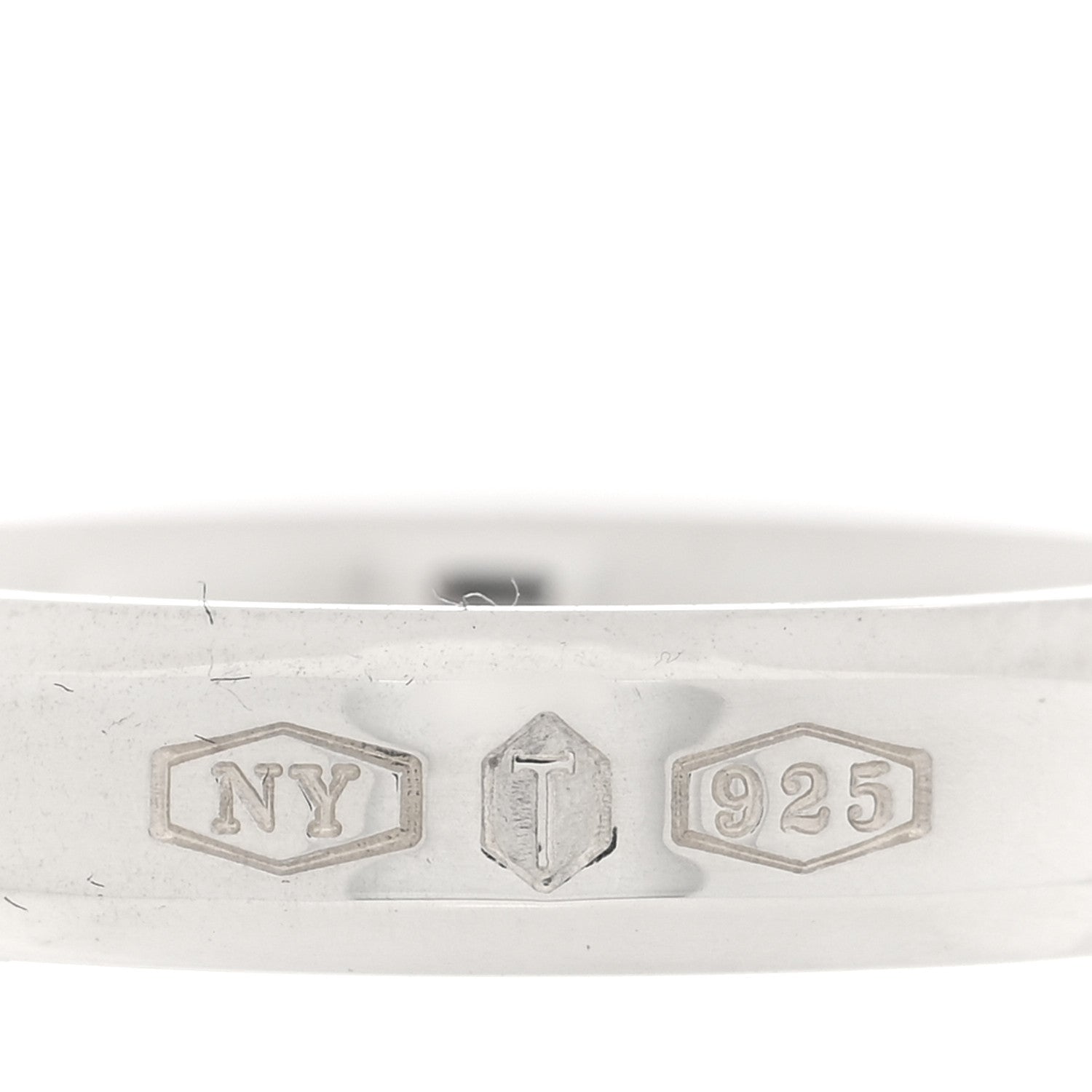 Tiffany Sterling Silver 1837 Makers Narrow Slice Ring 49 5 4 of 7