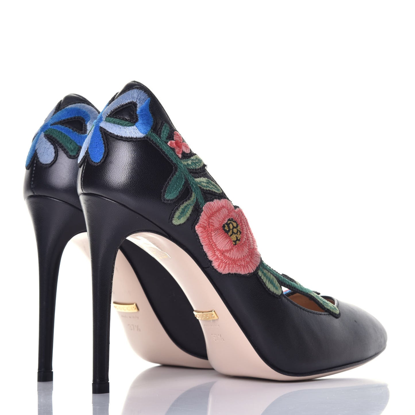 Calfskin Ophelia High Heel Pumps 37.5 Black