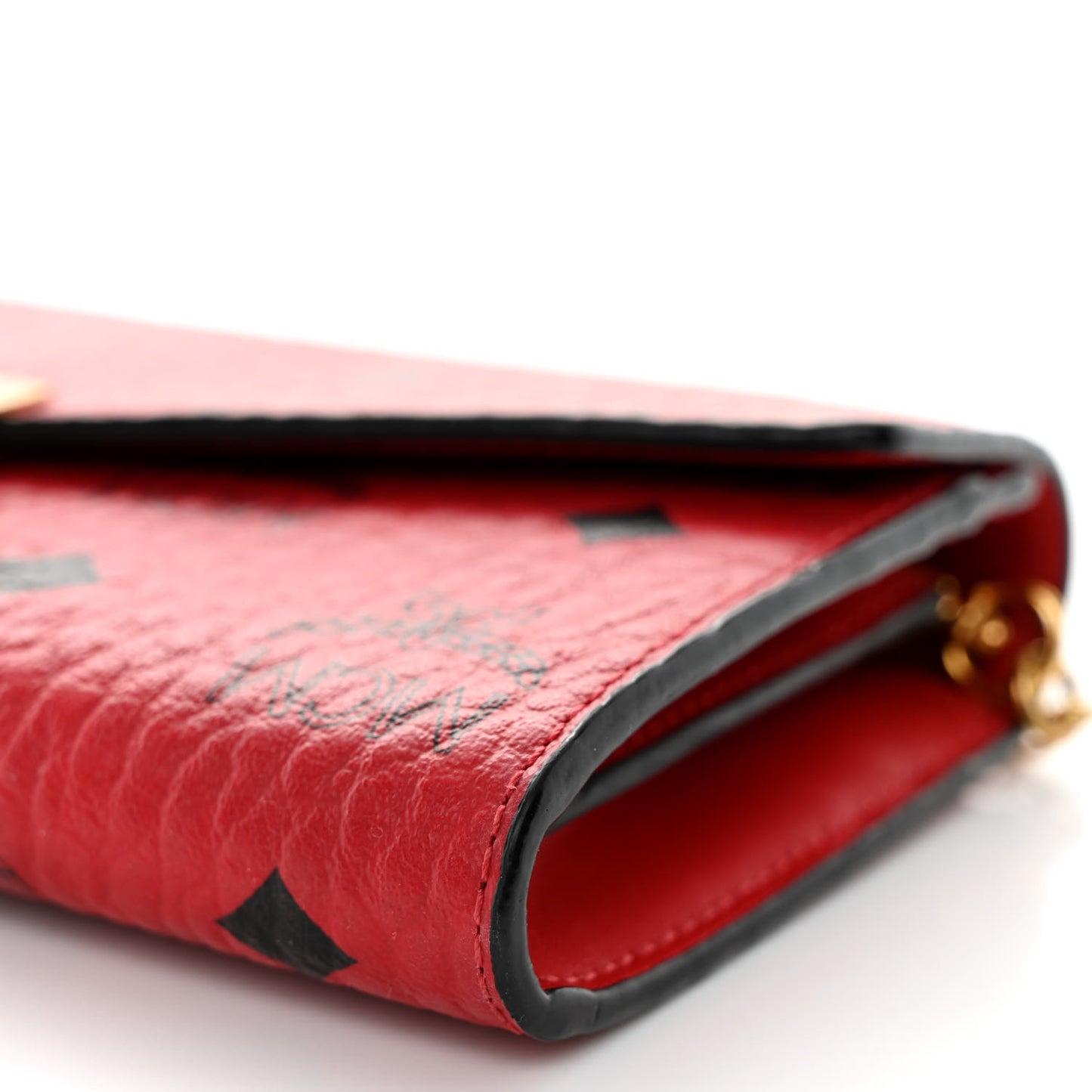Visetos Large Patricia Wallet On Chain Red
