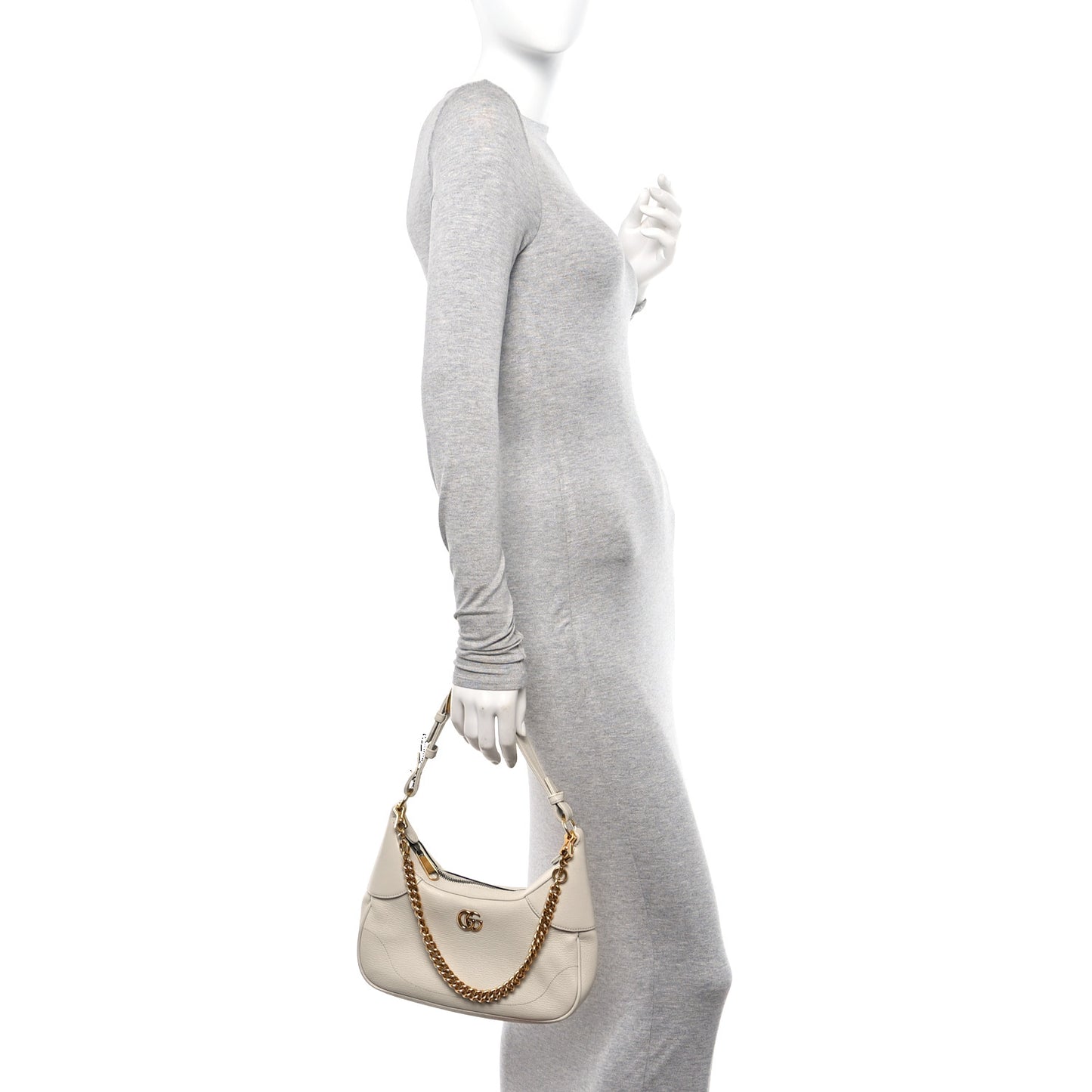 Goatskin Small Aphrodite Shoulder Bag Mystic White