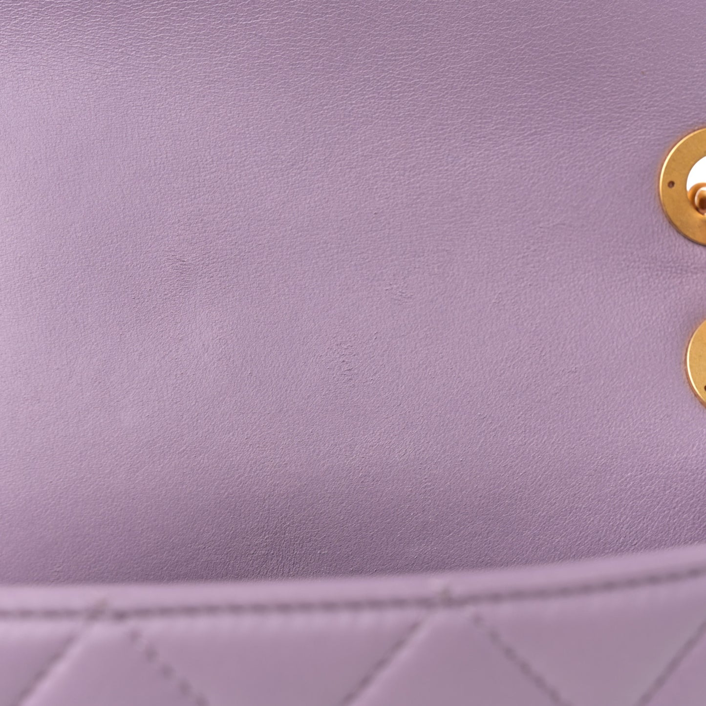 Lambskin Quilted Braided CC Small Flap Lilac