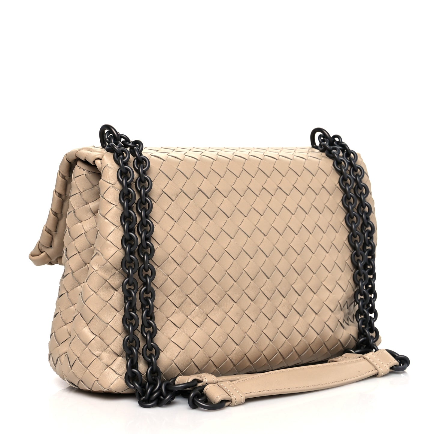 Nappa Intrecciato Small Olimpia Shoulder Bag Mink