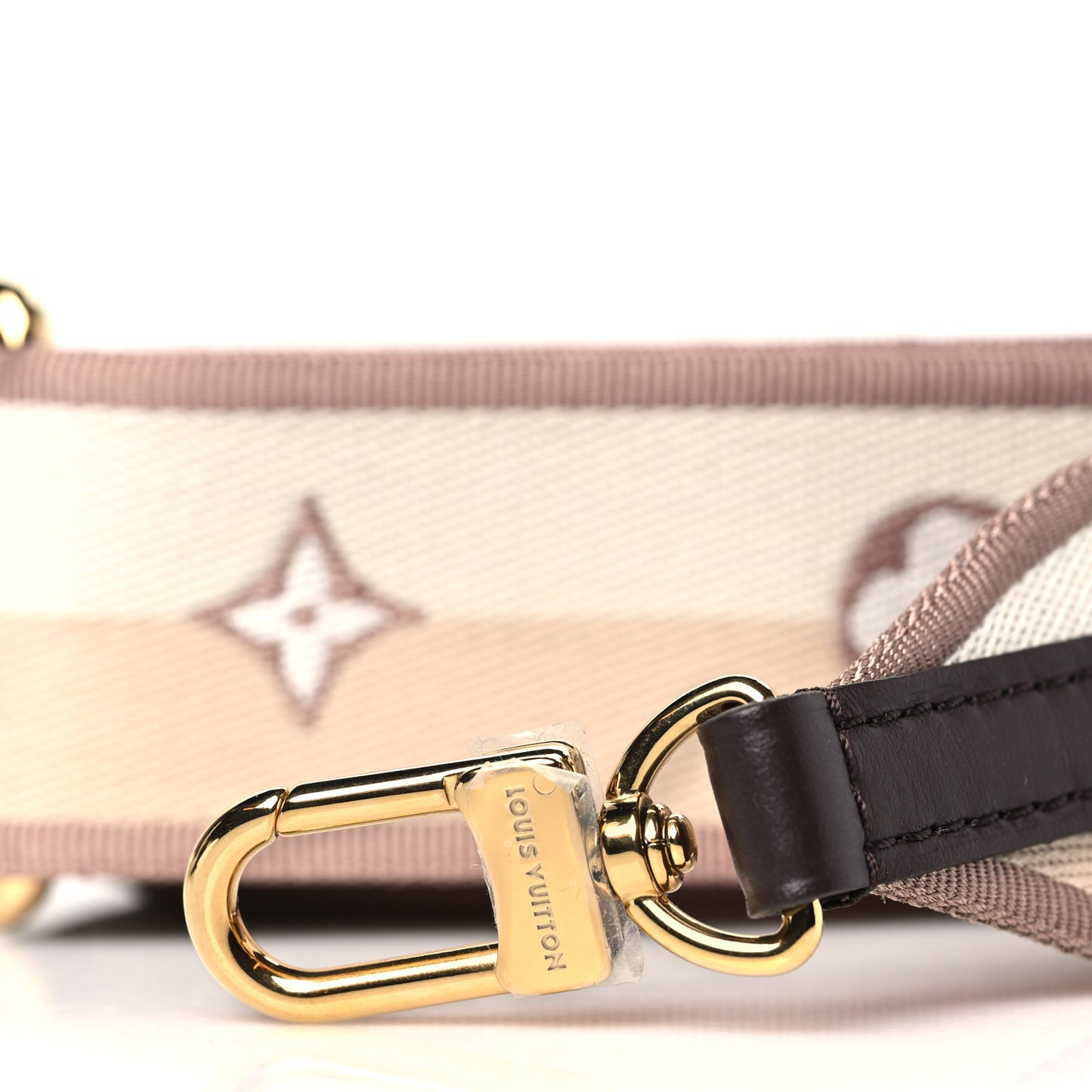 Jacquard Speedy Bandouliere 20 Shoulder Strap Beige Brown