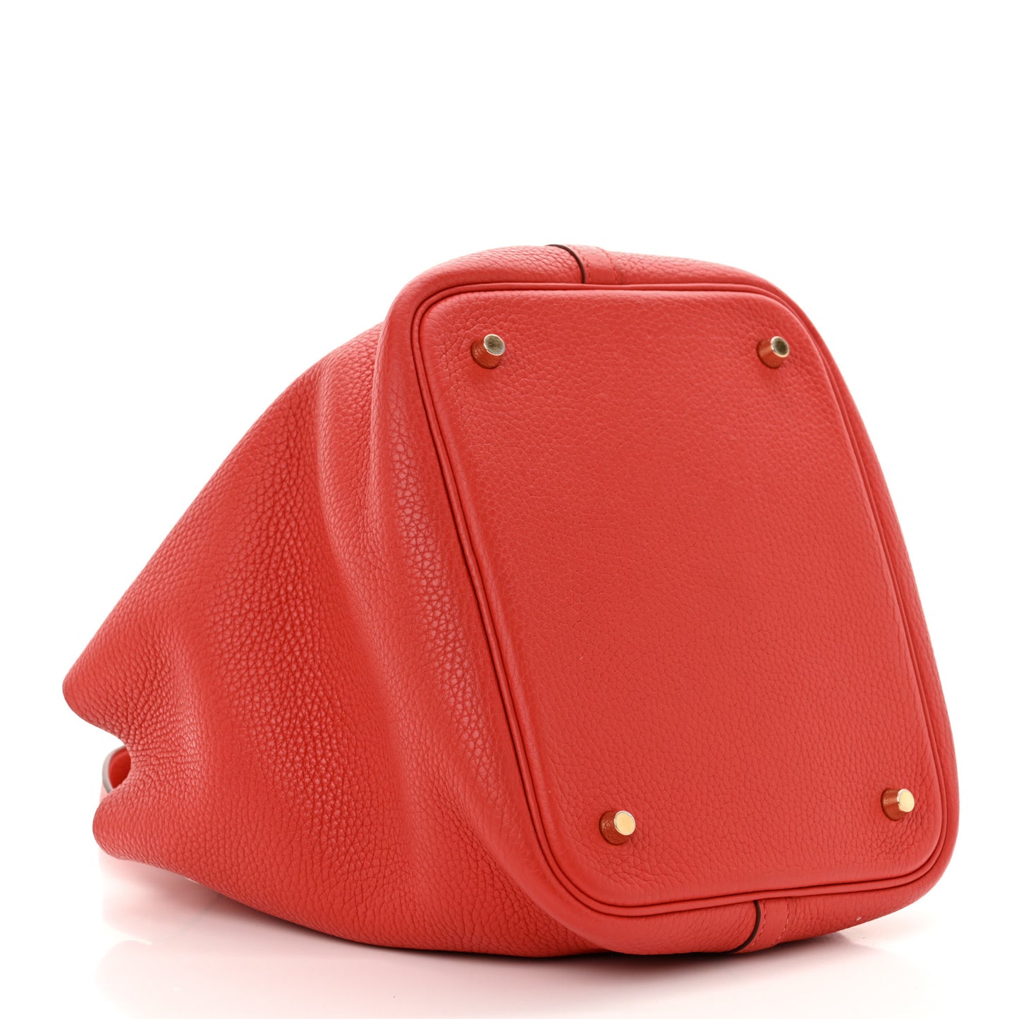 Taurillon Clemence Picotin Lock 22 MM Rouge Casaque