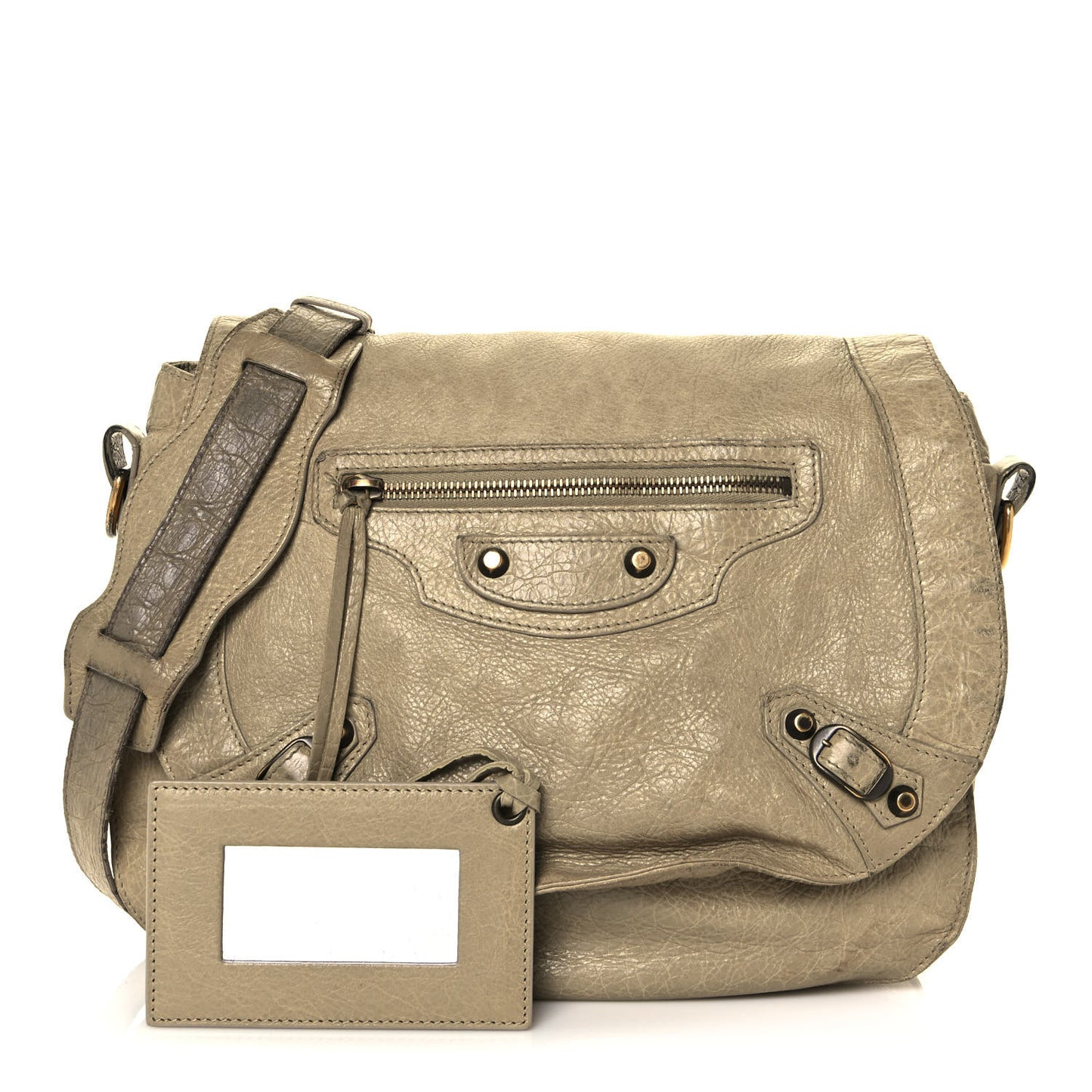 Agneau Classic Hardware Neo Folk Messenger Beige Latte