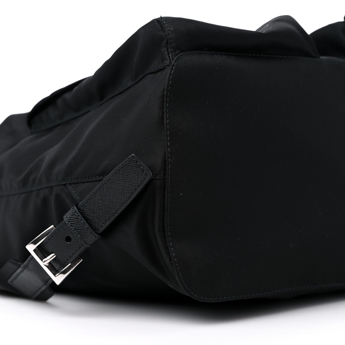 Tessuto Nylon Saffiano Medium Backpack Black