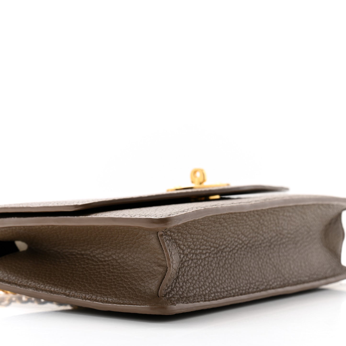Small Classic Grain Calfskin Small Darley Clay