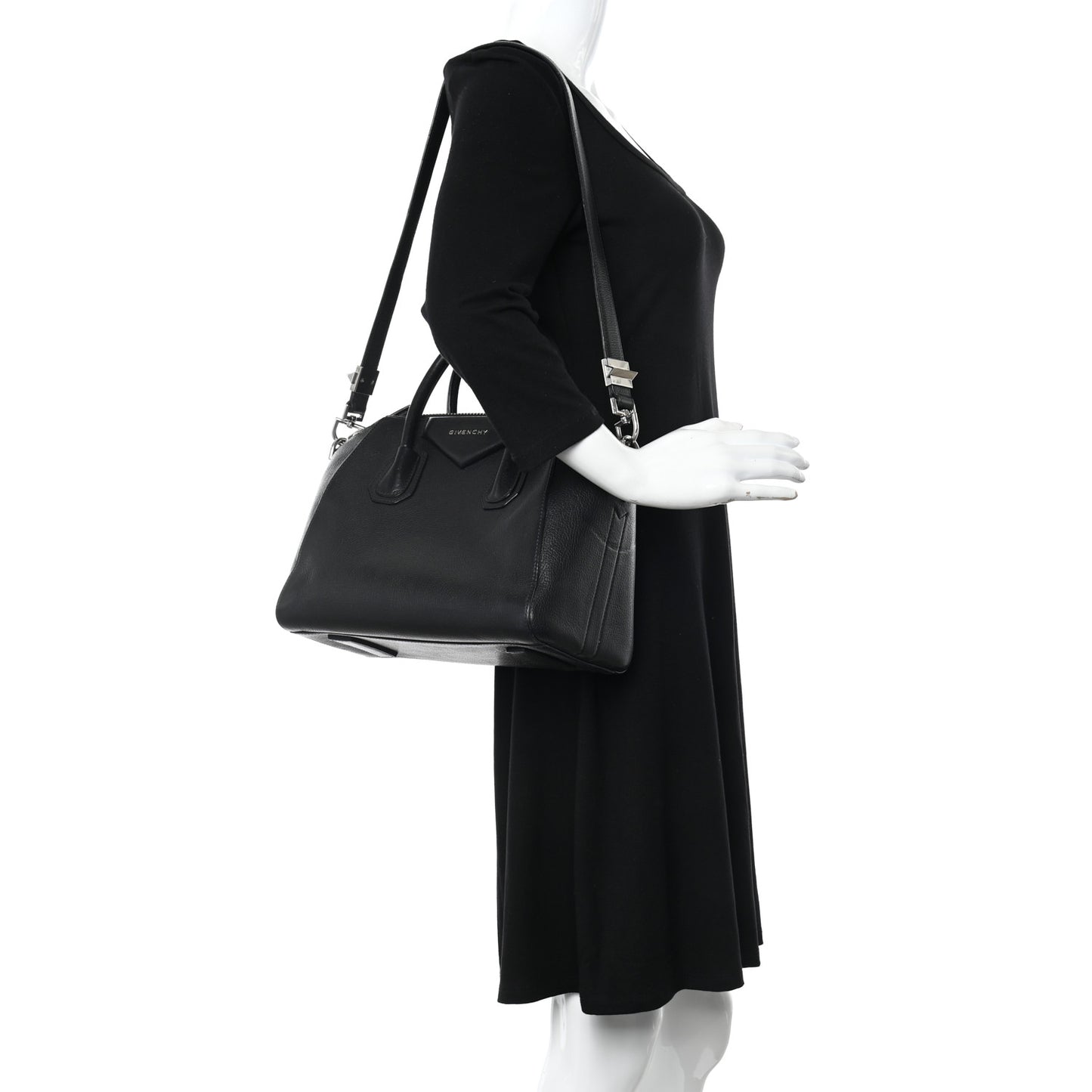 Sugar Goatskin Small Antigona Black