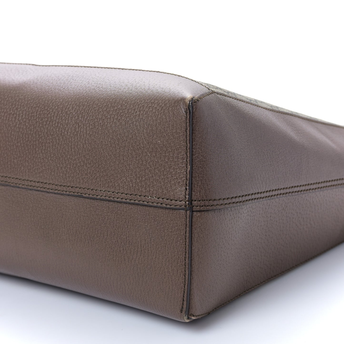 GG Supreme Monogram Web Ophidia Tote Brown