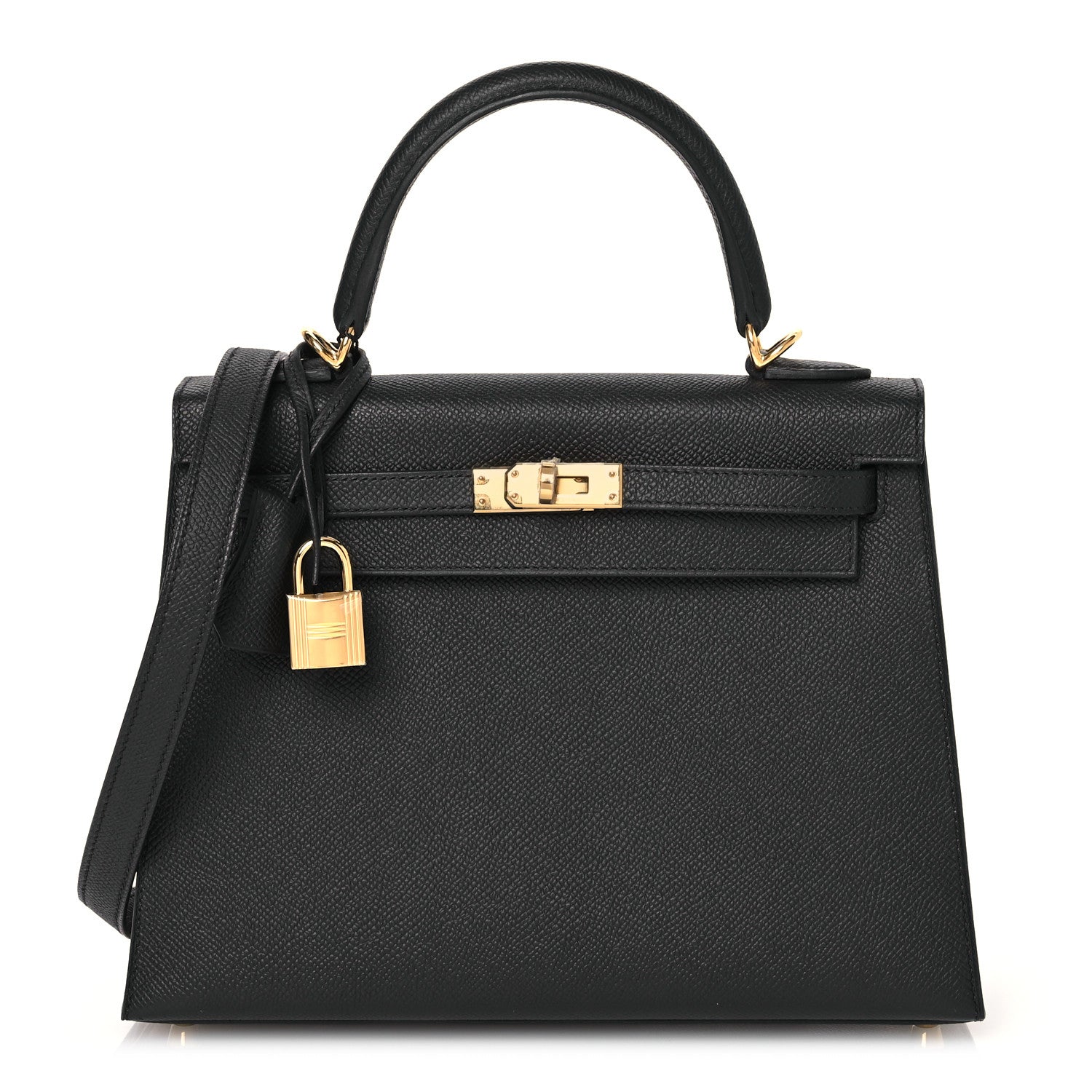 Hermes Epsom Kelly Sellier 25 Black 1 of 13