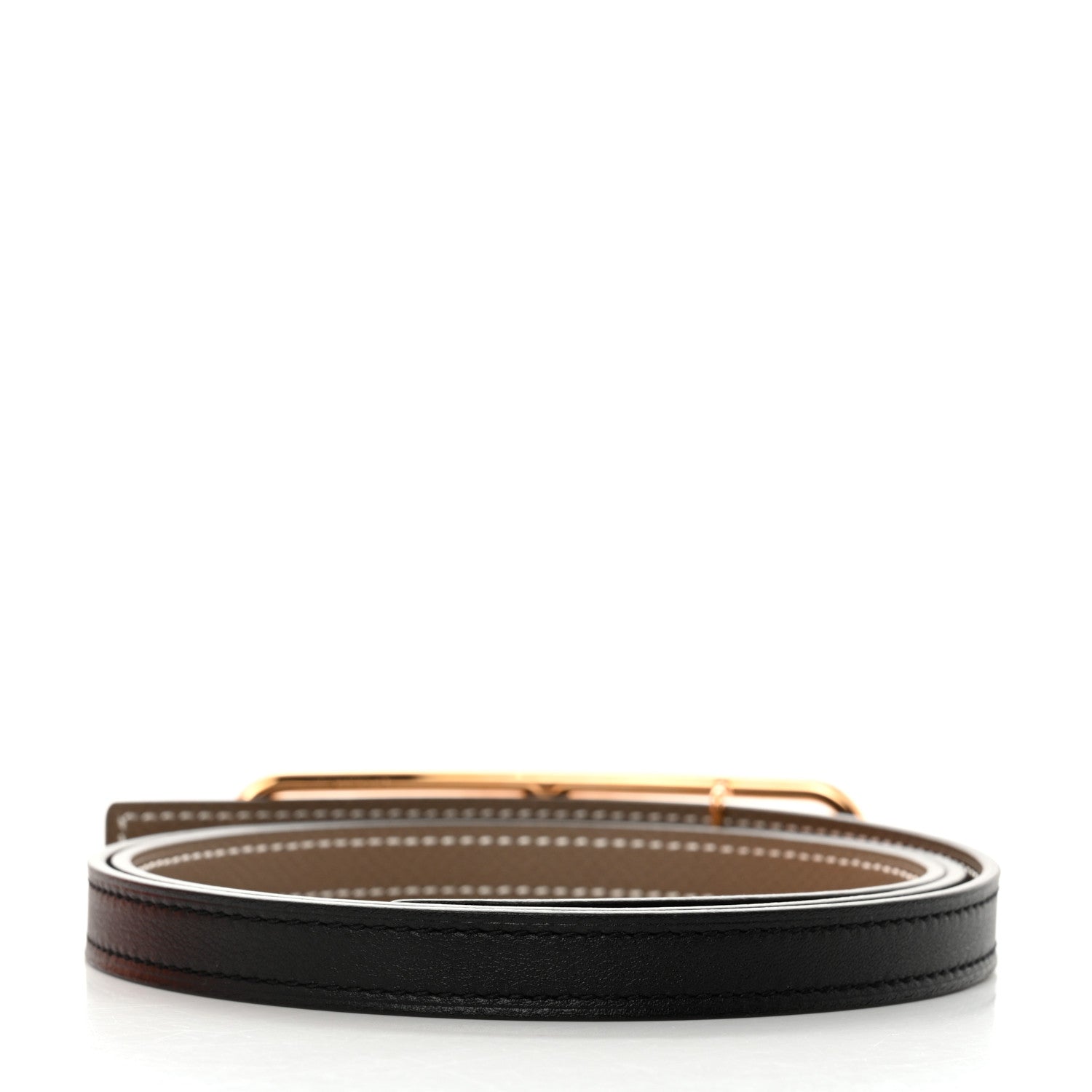 Hermes Swift Epsom 13mm Roulis Belt 85 Etoupe Black 2 of 7