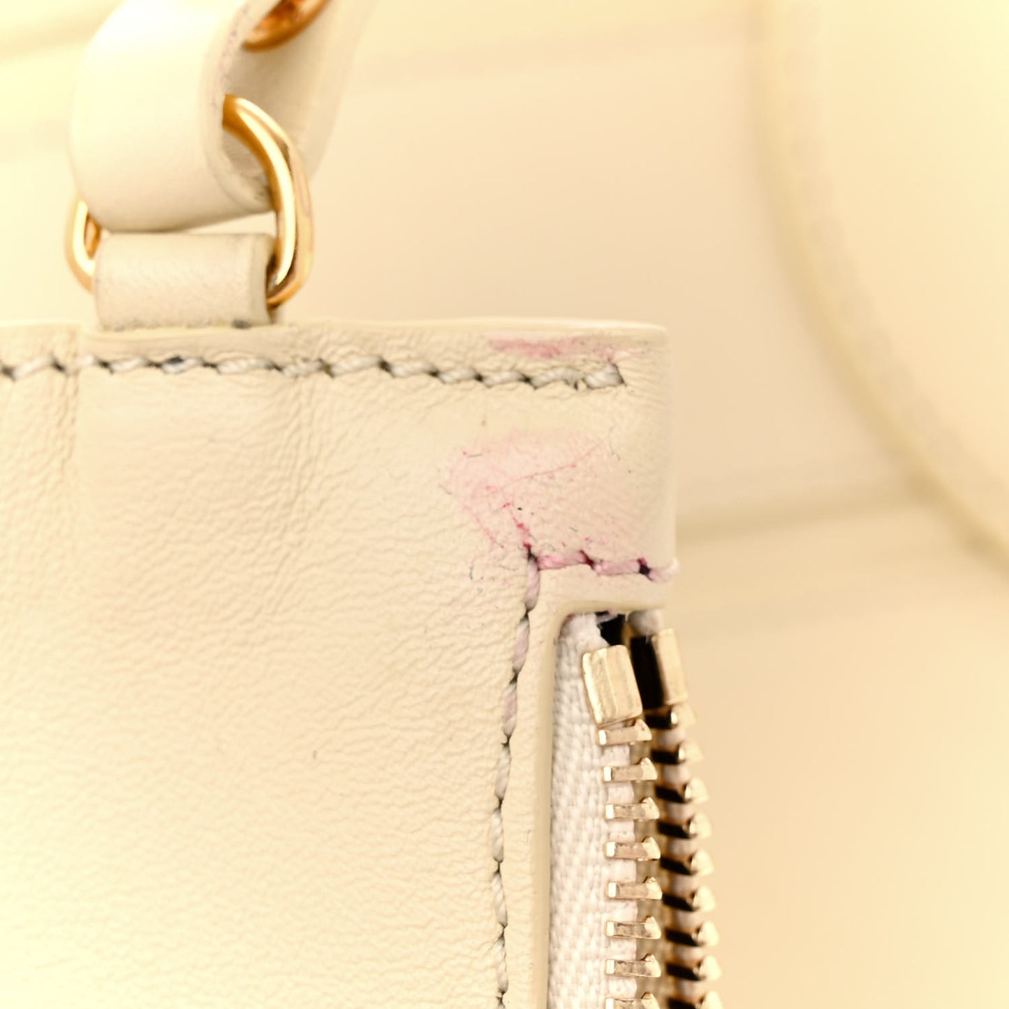 Calfskin Banded Florence Tote Cream