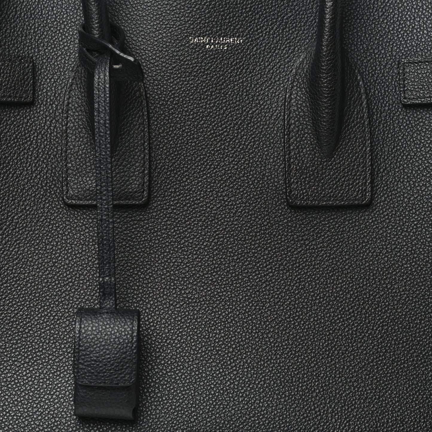 Grained Calfskin Small Sac De Jour Black
