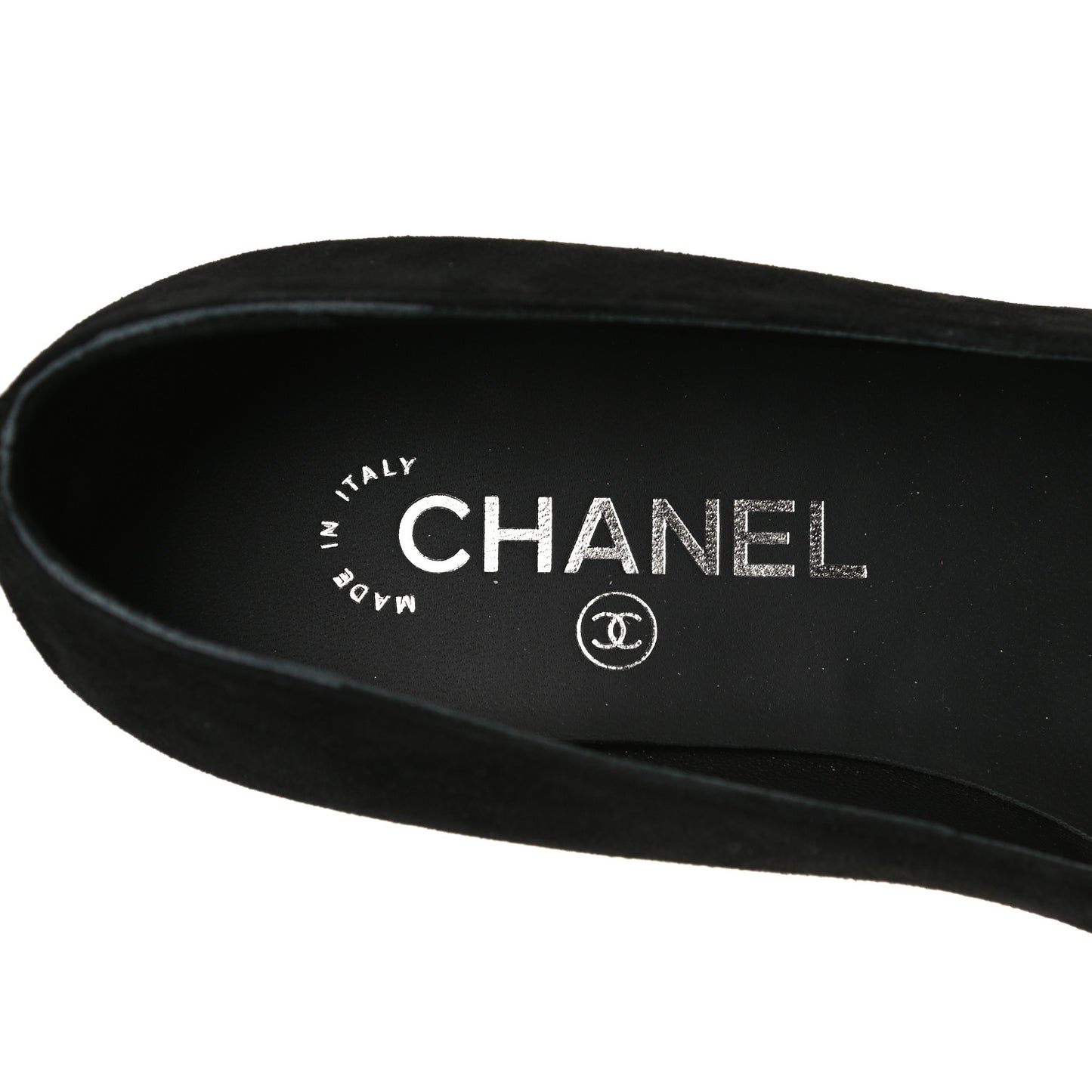 Suede Calfskin Grosgrain Crystal Star Mocassin Loafers 36.5 Black